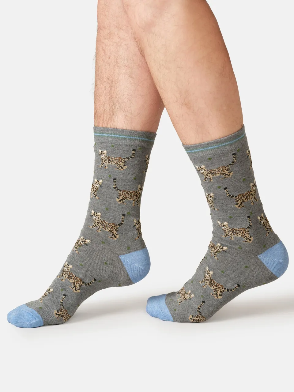 Sourire Multicolore Chaussettes homme chats tigrés bambou 40/45
