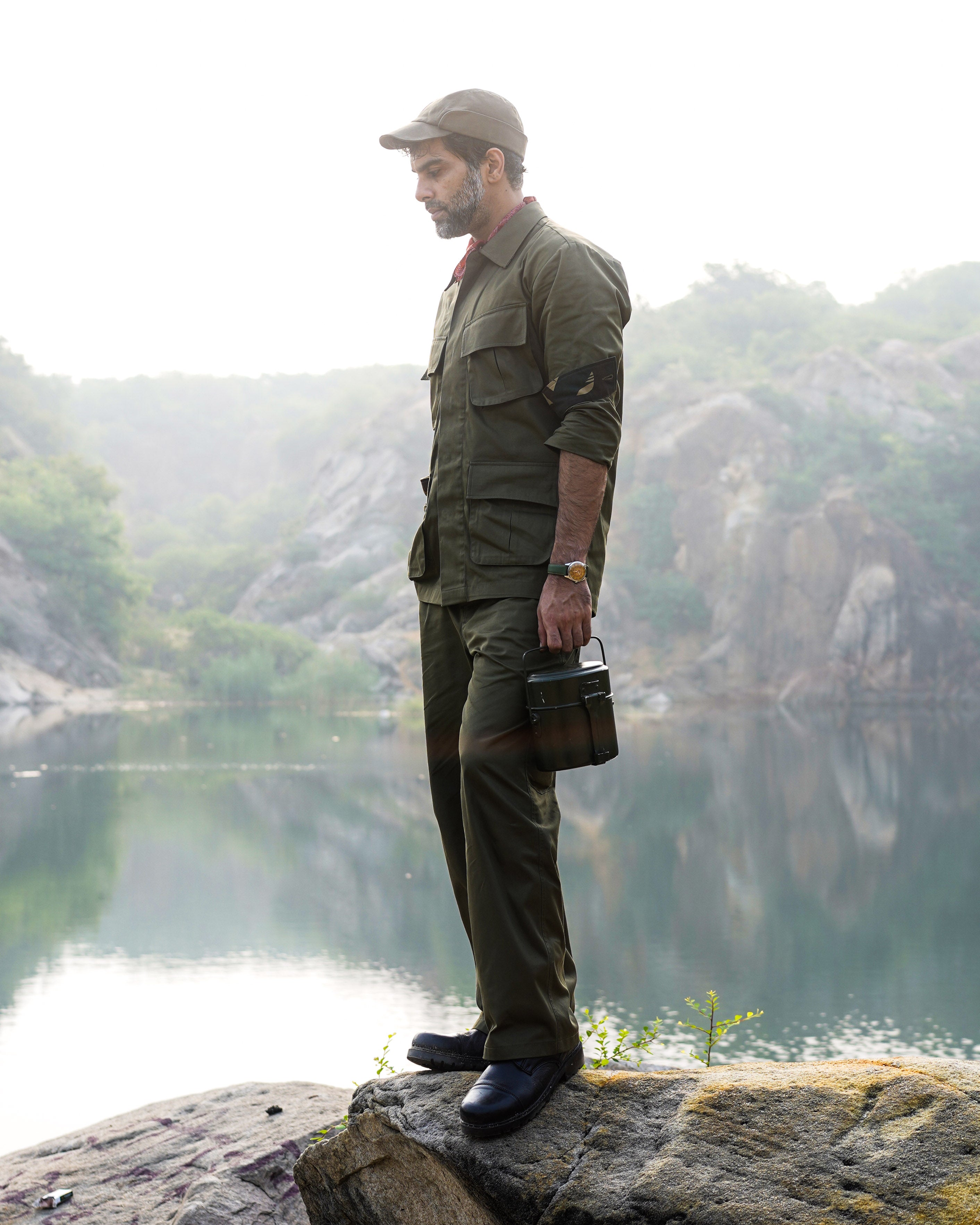 COUNTRYMADE Jackets Olive Jungle Jacket veste coton olive utilitaire
