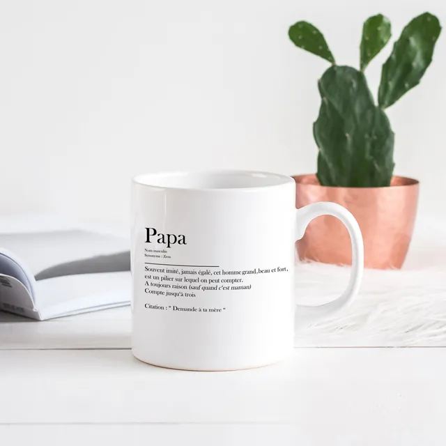 Juste Un T-shirt Mugs Définition papa mug anse classique