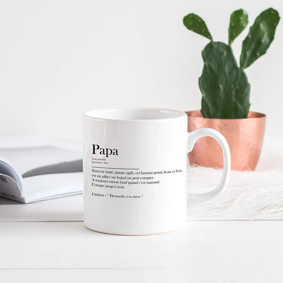 Juste Un T-shirt Mugs Définition papa mug anse classique