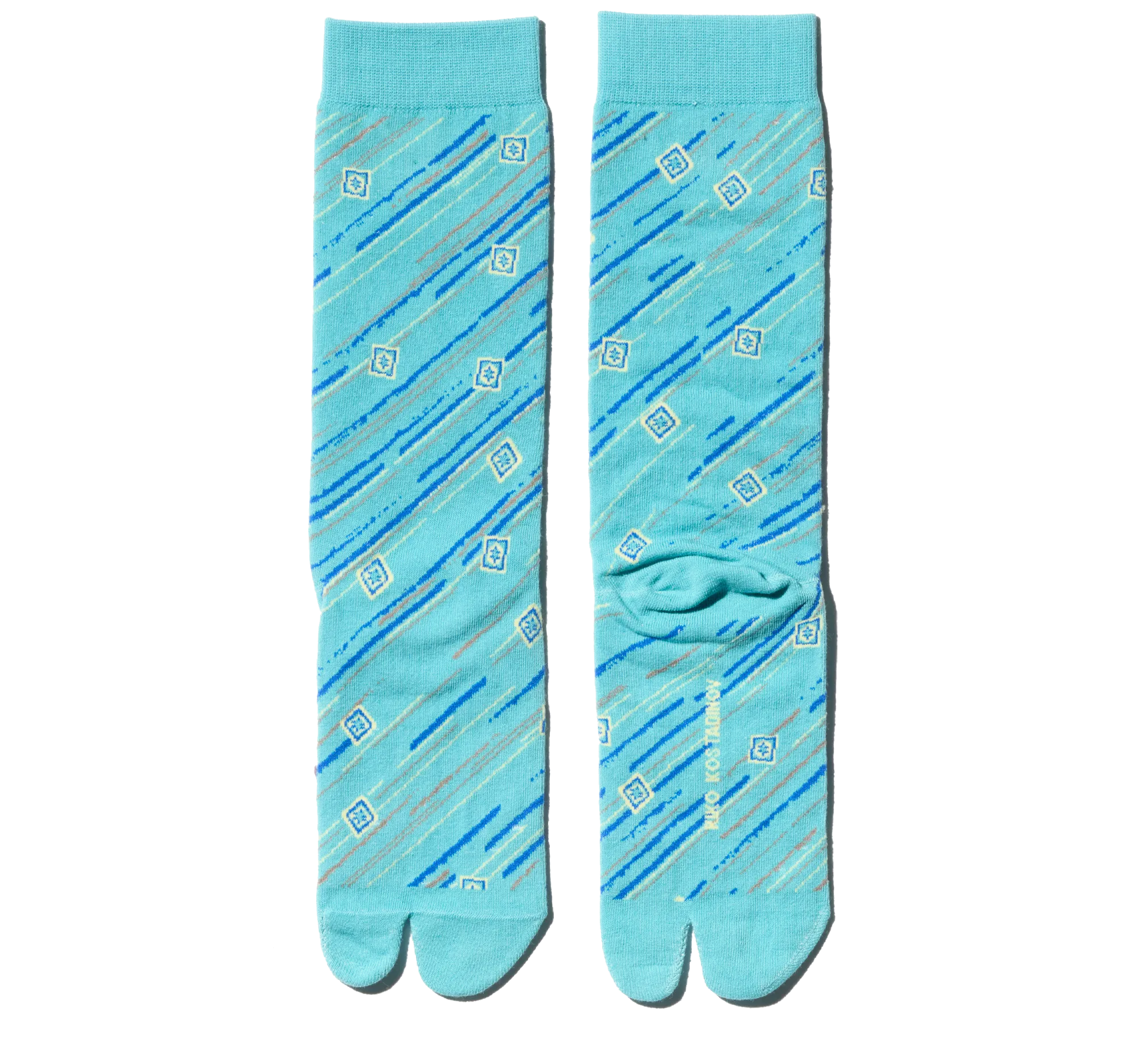 Kiko Kostadinov Accessories ANDRAS Tabi Socks chaussettes Coast Blue coton