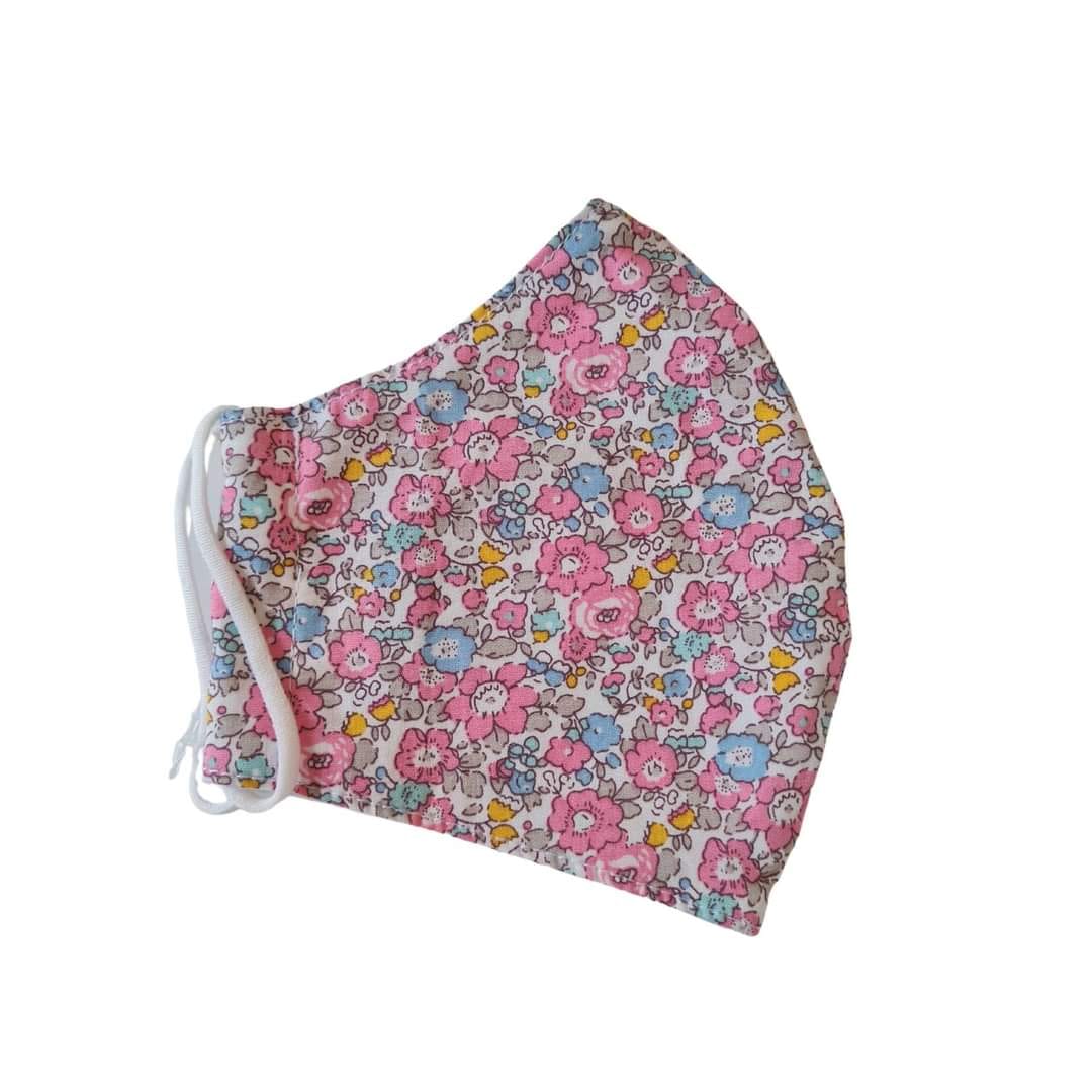 Earth Squared Foulards et Echarpes Masque en coton gris à pois blanc