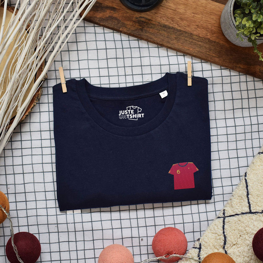 Juste Un T-shirt T-shirts Brodés Espagne 2010 t-shirt brodé blanc football