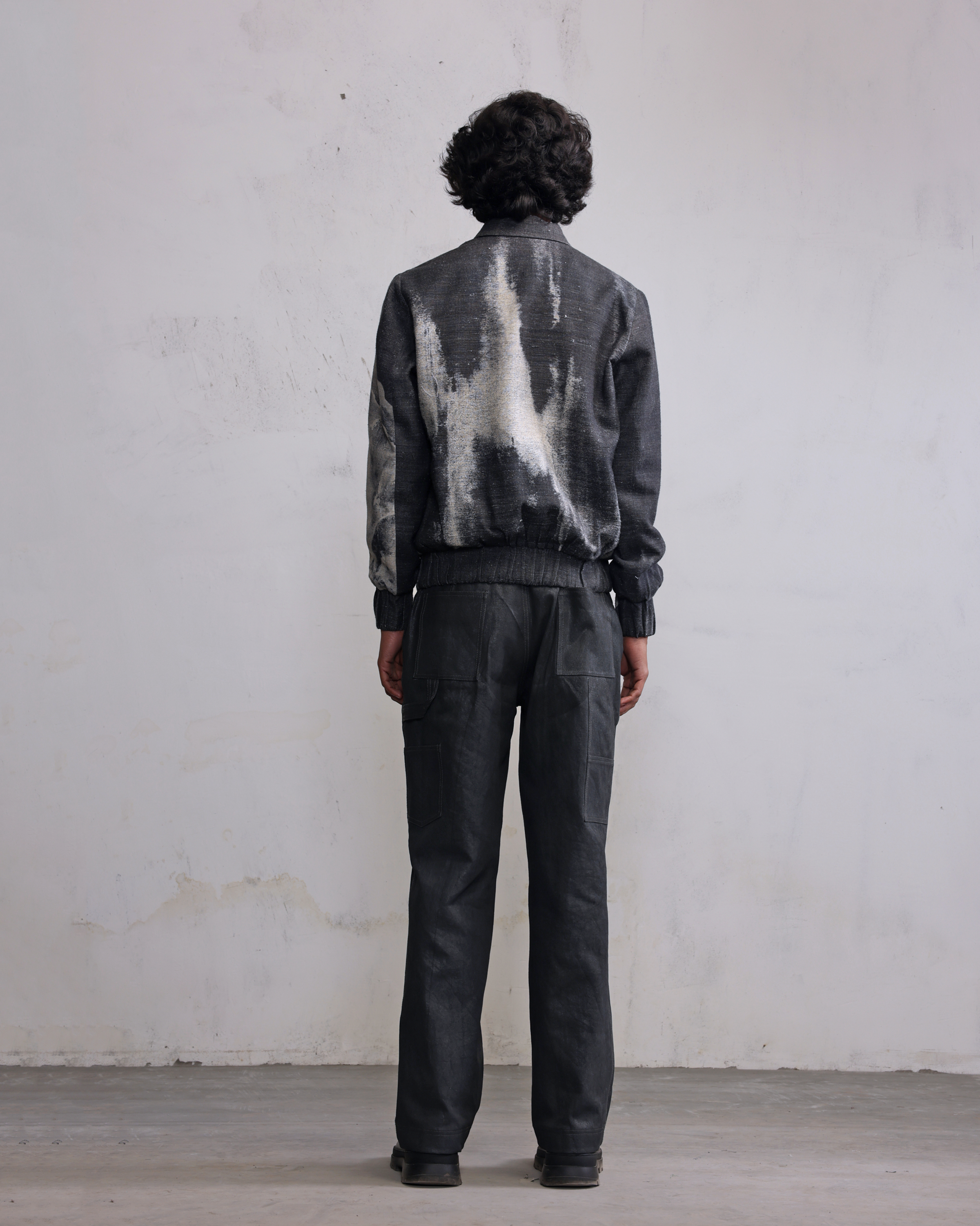 COUNTRYMADE Jackets Obscured face bomber jacket veste bomber imprimée en soie eri
