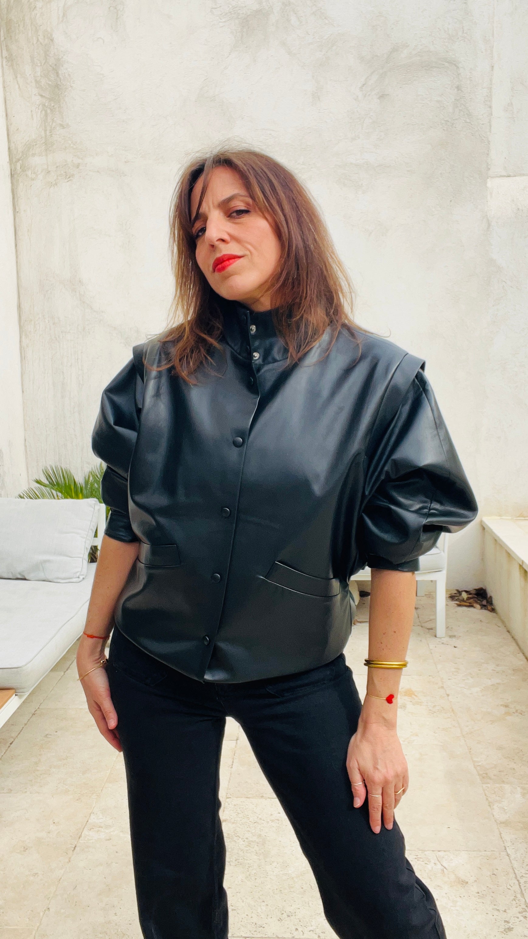PANTRUCHE Vestes MOON blouson similicuir taille 1 ou 2