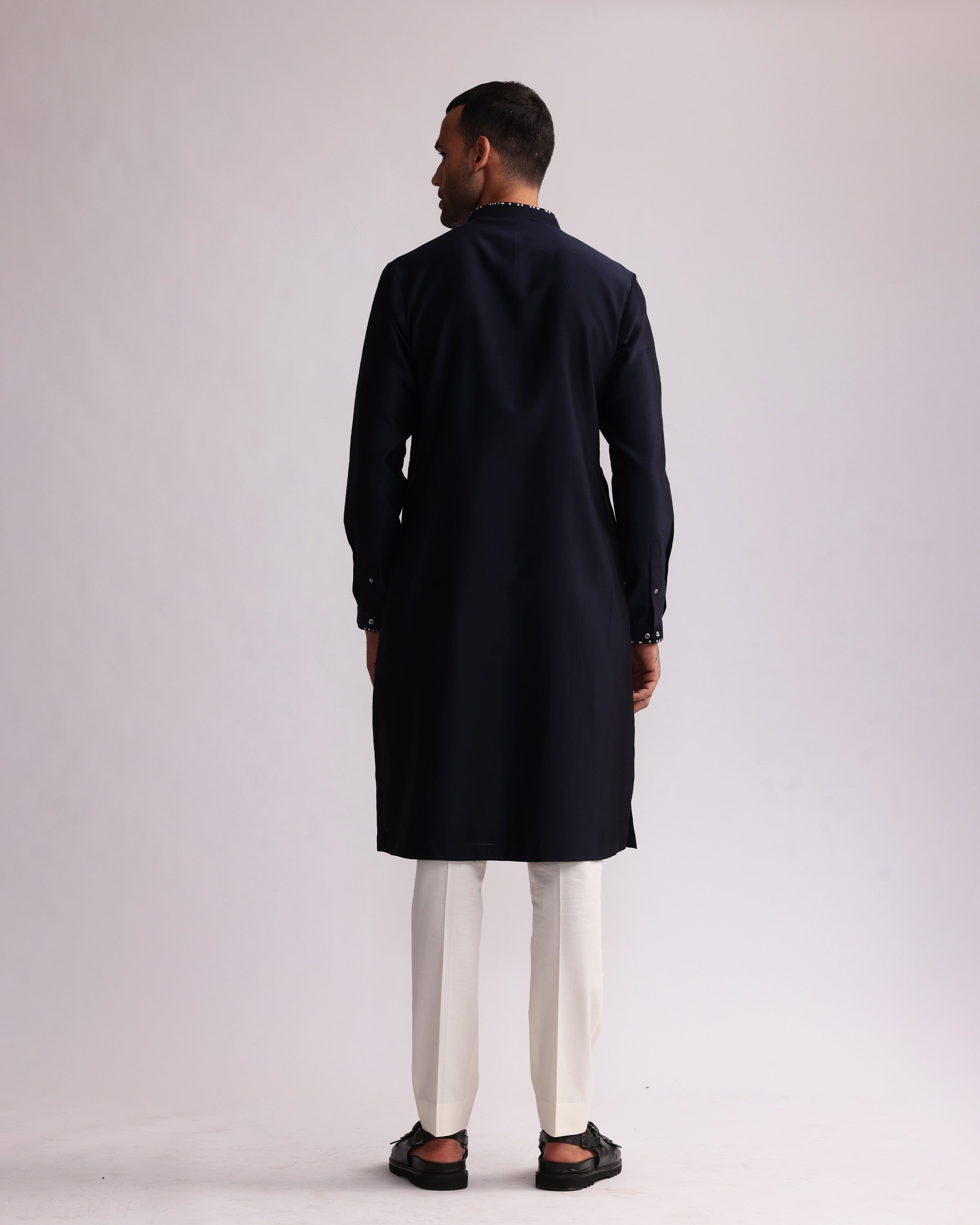 COUNTRYMADE Kurtas Asemic Placement Kurta brodée coupe regular