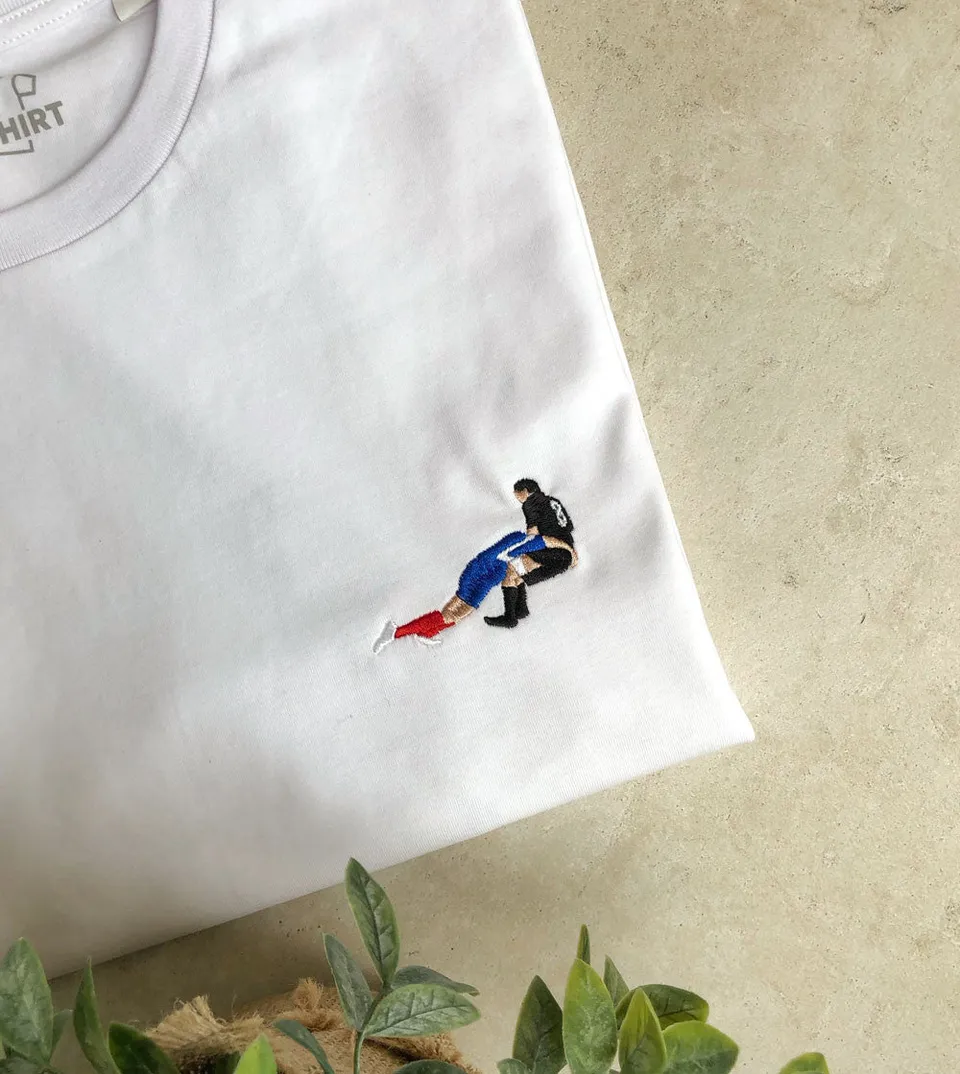Juste Un T-shirt T-shirts Brodés Le Plaquage T-shirt rugby