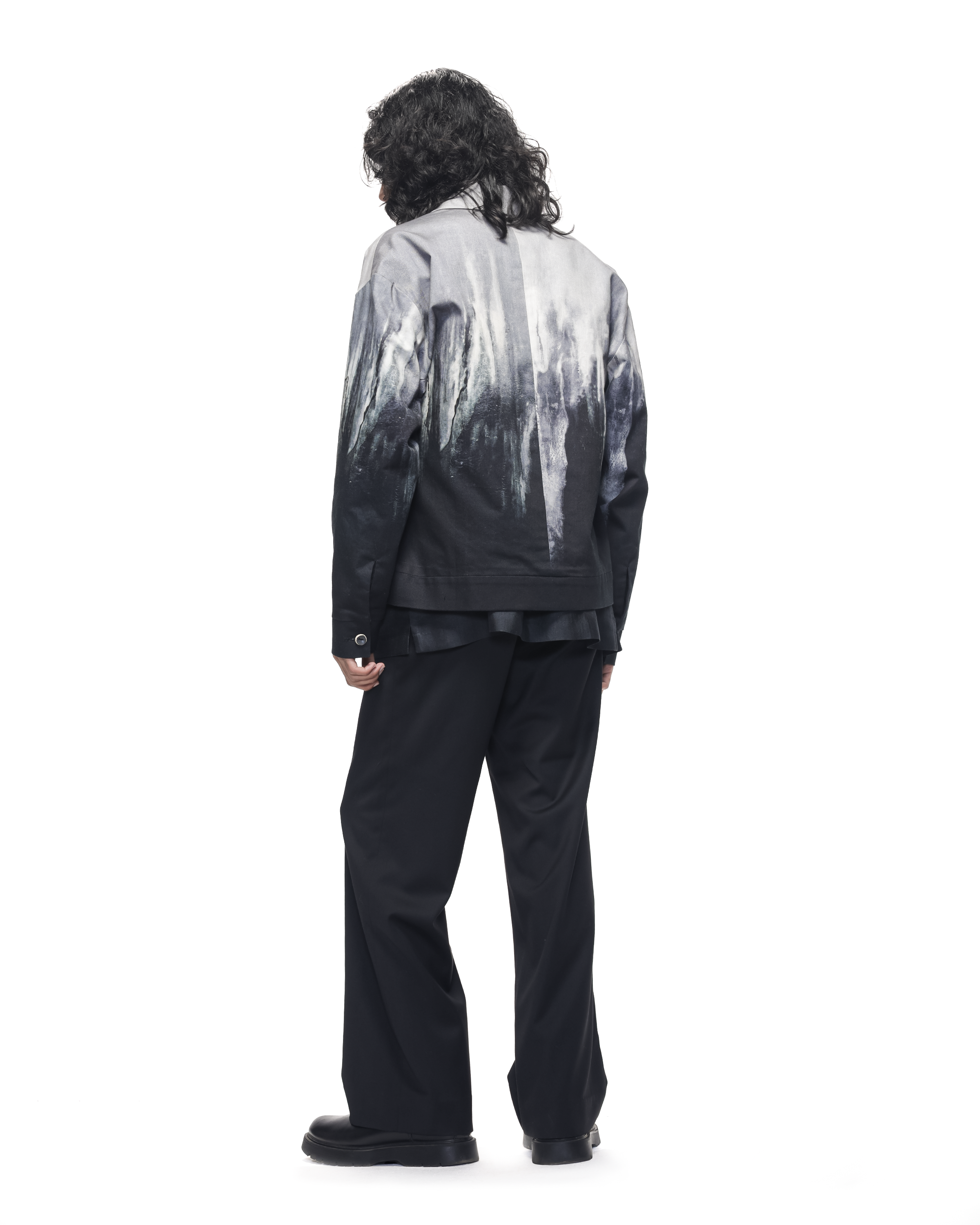 COUNTRYMADE Jackets Molten Metal Jacket veste en denim imprimé métallisé