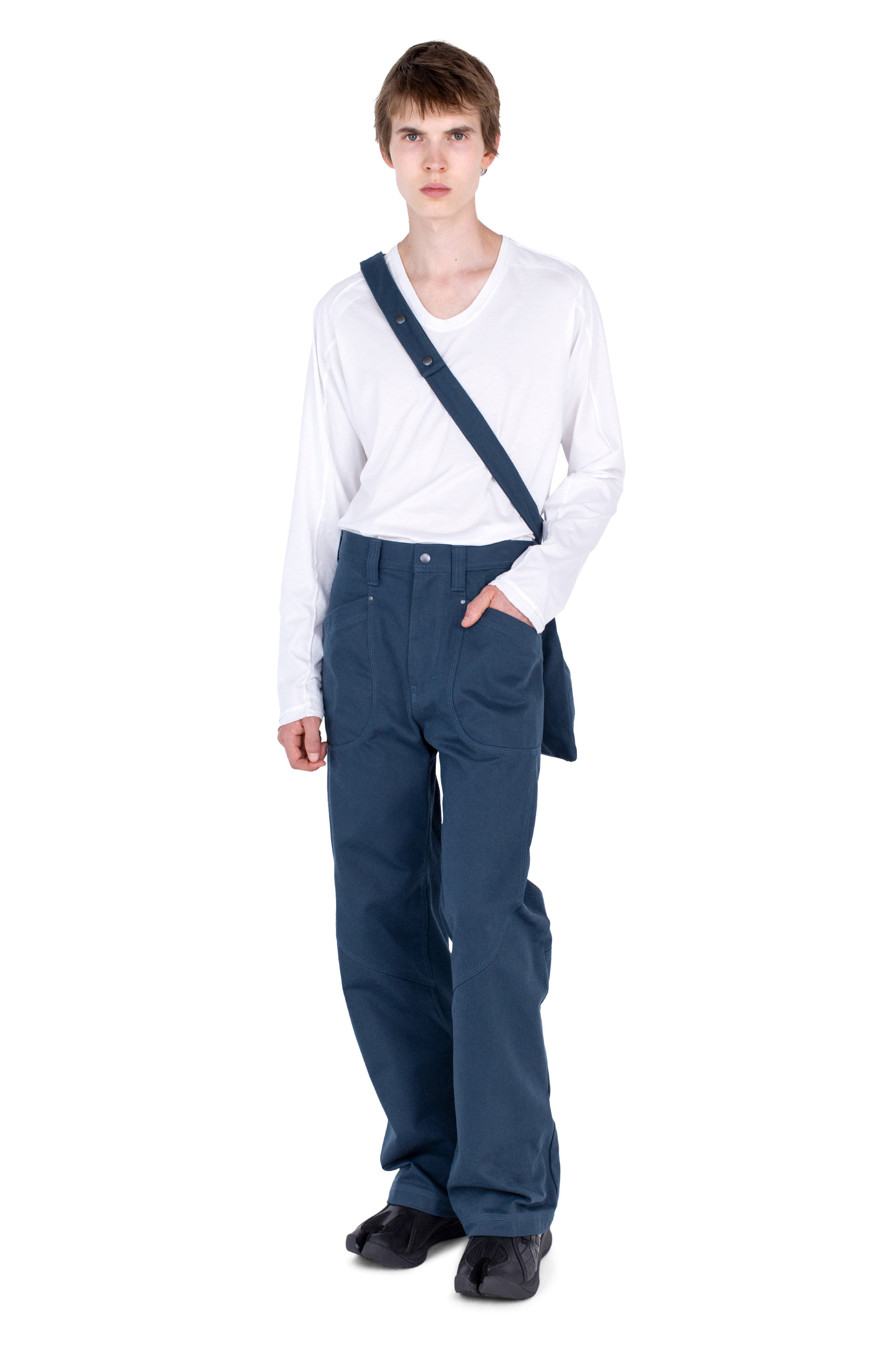 Kiko Kostadinov Bottoms KONKORD Jeans jean Steel Blue denim japonais