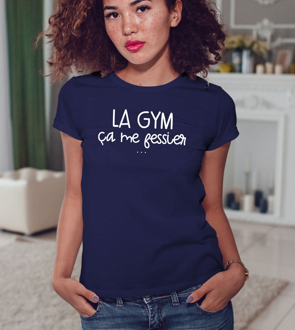 Juste Un T-shirt T-shirts Imprimés La Gym ça me fessier t-shirt rose XS humour