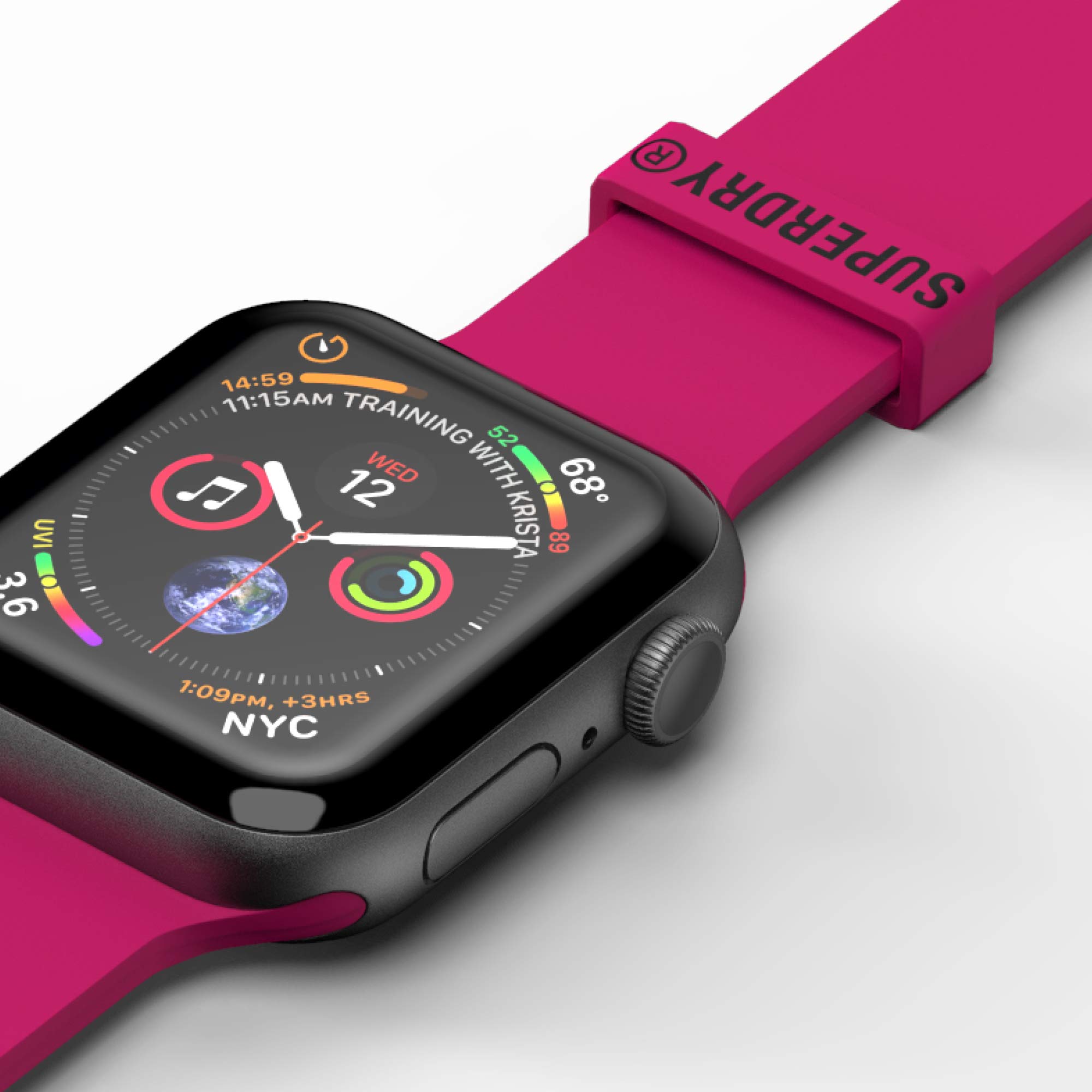 Superdry Coques de Protection bracelet montre nylon Apple Watch 42/44 mm