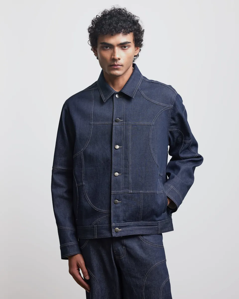 COUNTRYMADE Jackets BAUHUAS PATCHWORK TRUCKER veste denim selvedge