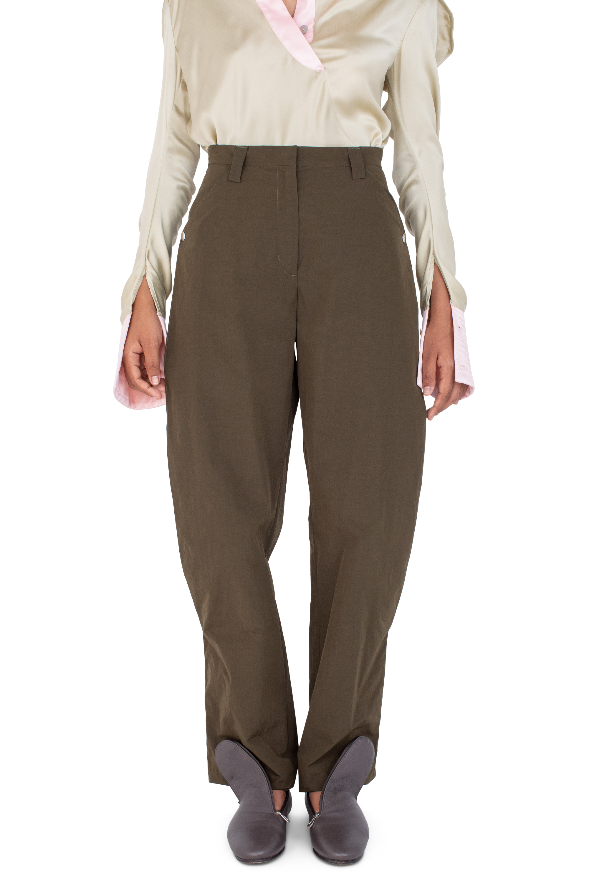 Kiko Kostadinov Bottoms TERN Trousers pantalon Army Green 34–42 coton