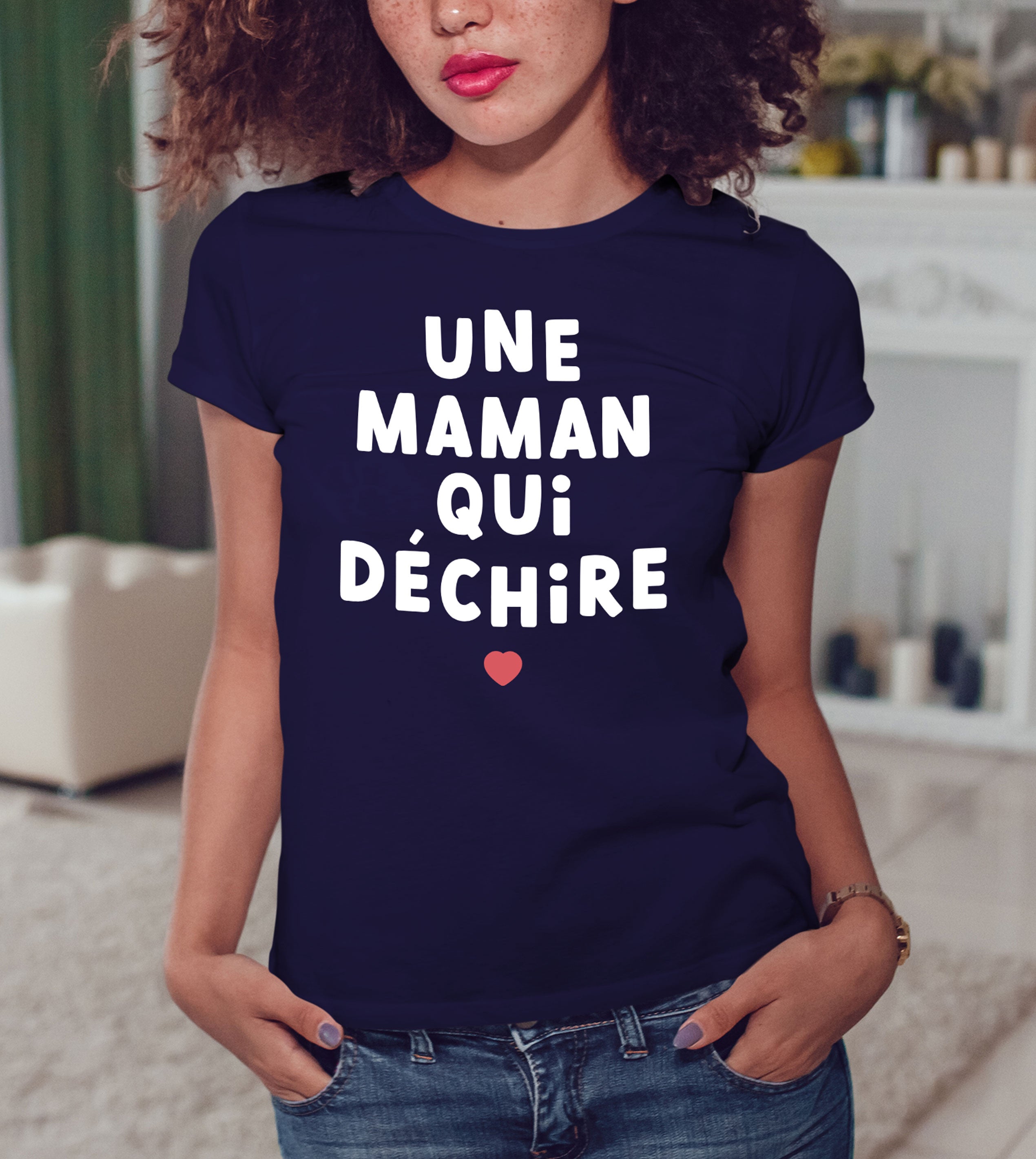 Juste Un T-shirt T-shirts Imprimés Une maman qui déchire t-shirt imprimé