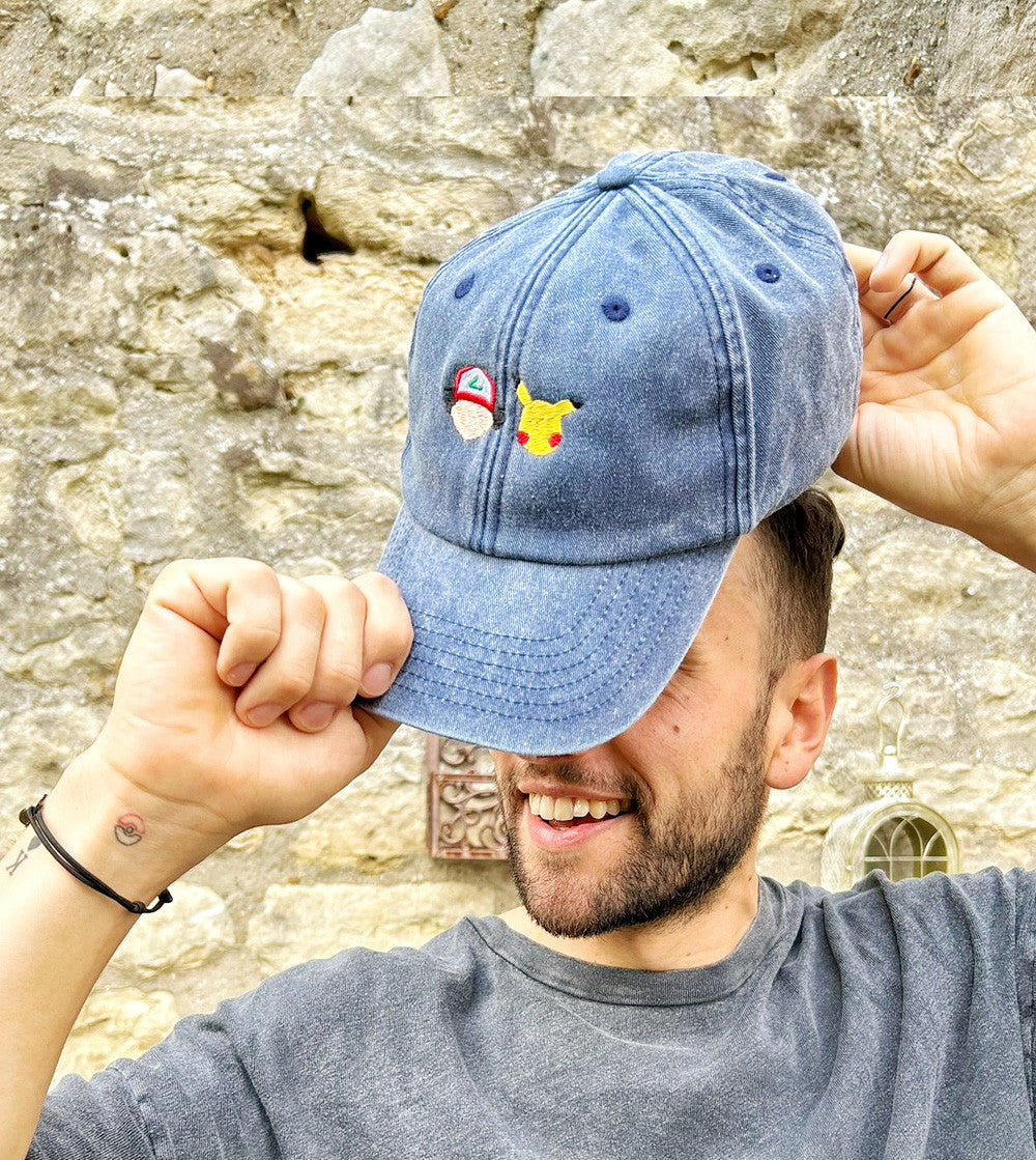 Juste Un T-shirt Casquettes Sacha casquette brodée coloris vintage