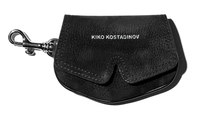 Kiko Kostadinov Bags MEZULARI Card Holder porte-cartes Distressed Black OS nubuck