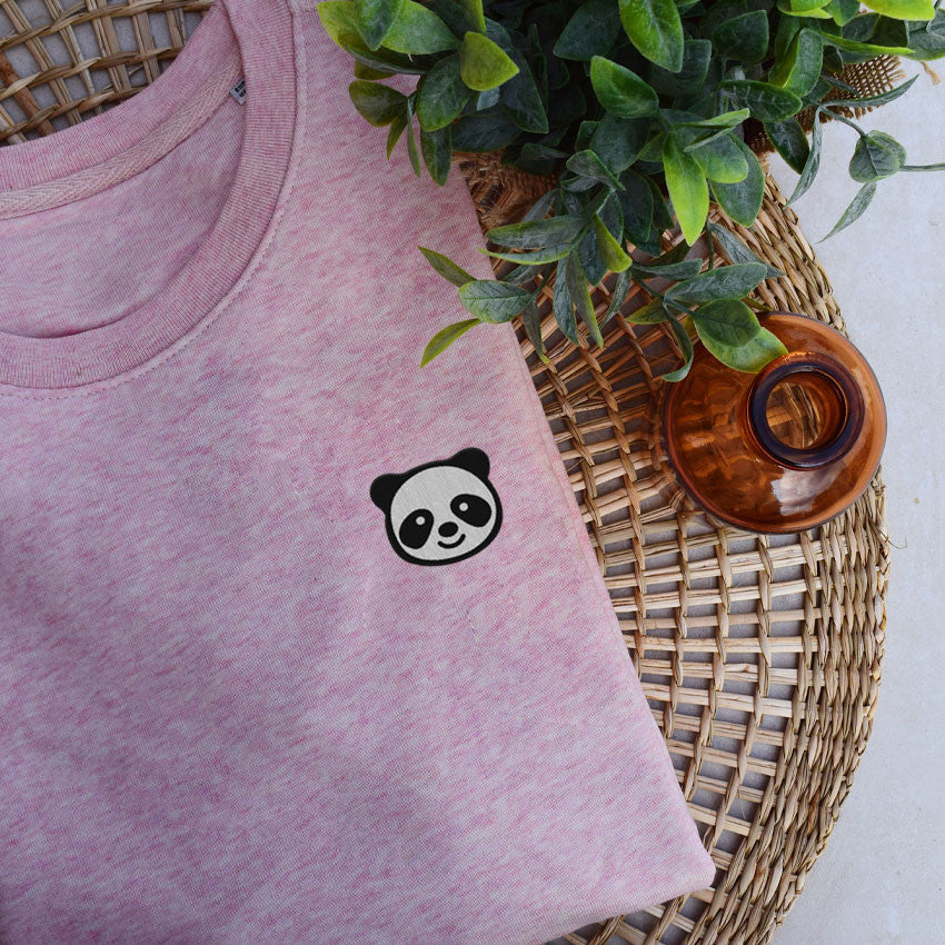 Juste Un T-shirt Sweats Brodés Panda sweat brodé