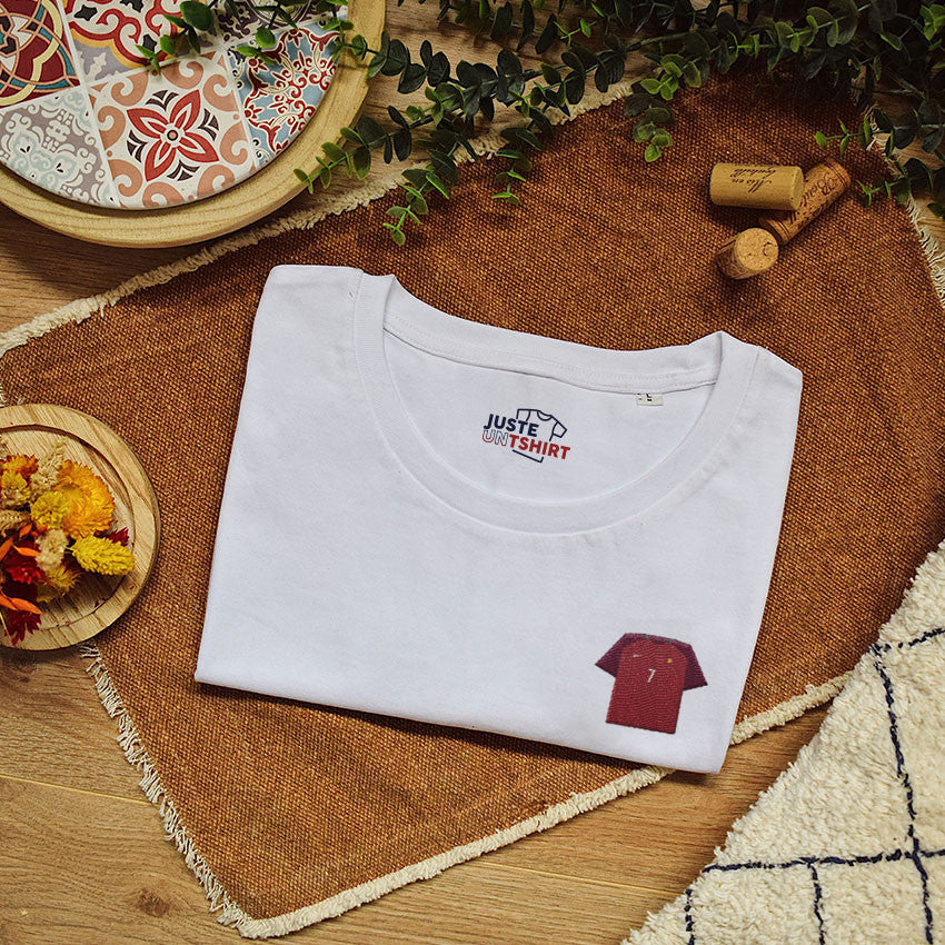 Juste Un T-shirt T-shirts Brodés Portugal Euro 2016 t-shirt foot