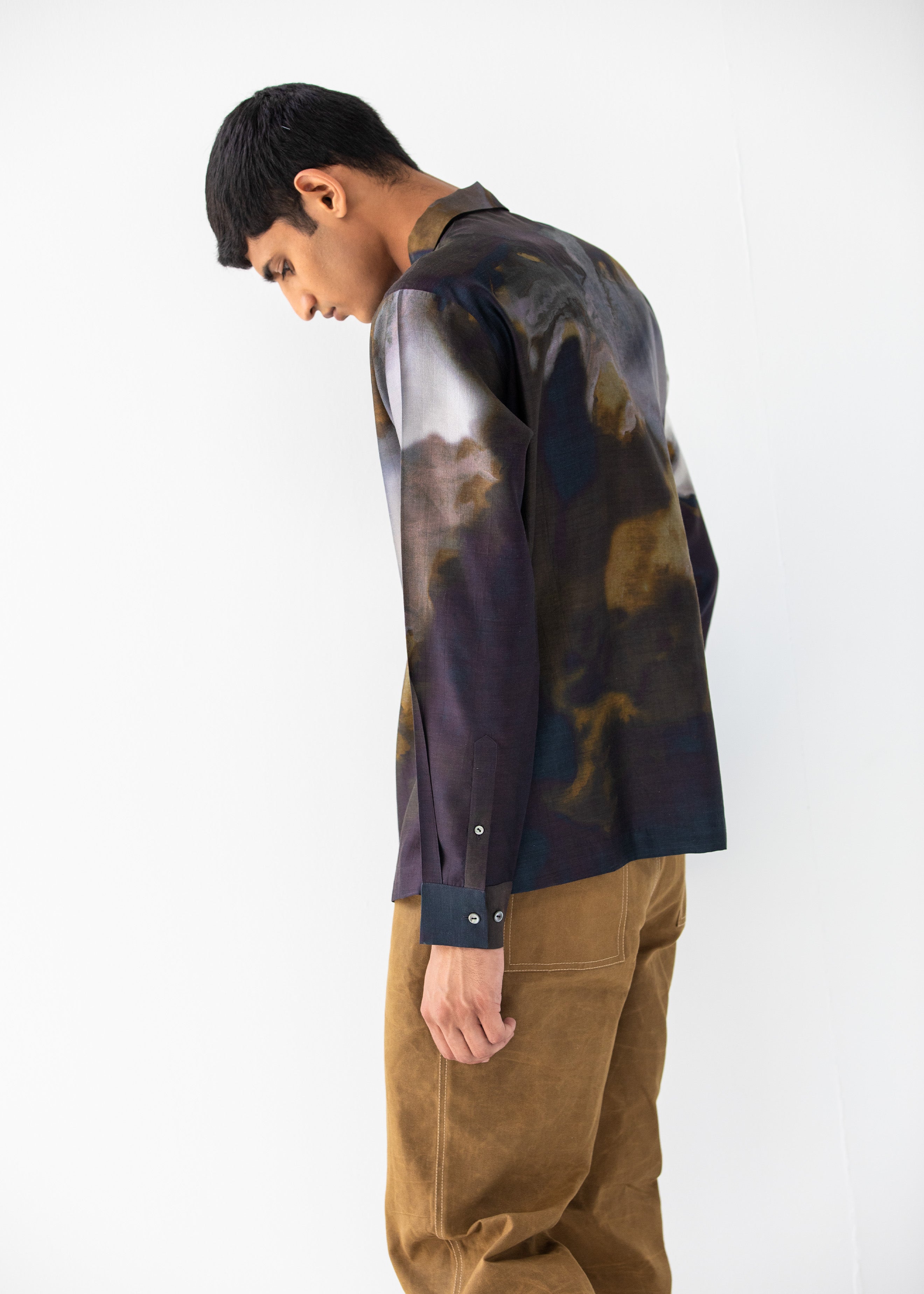 COUNTRYMADE Shirts HEALING SILK SHIRT chemise imprimée en soie