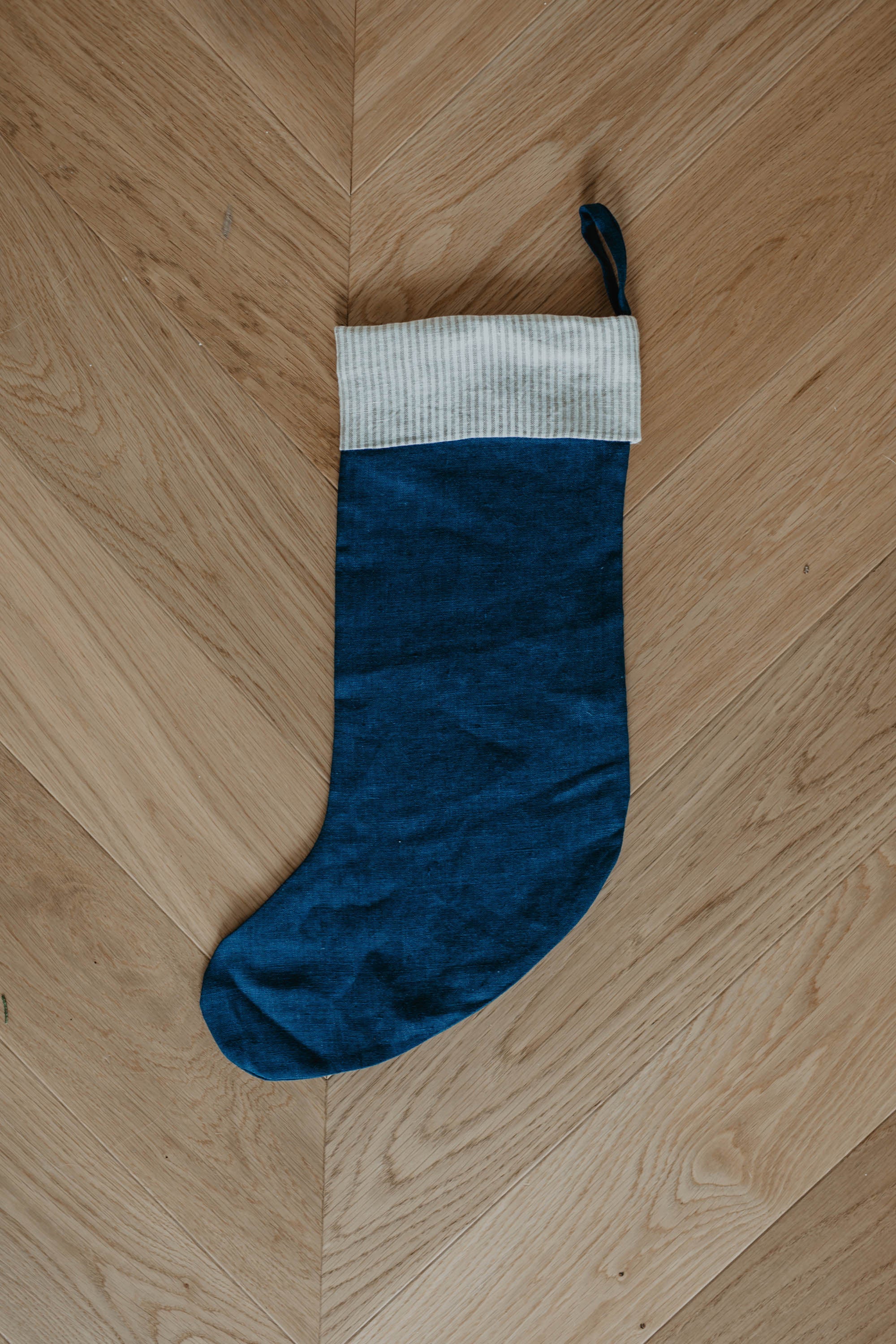 Laumë linen Christmas Linen bas de Noël Oatmeal en lin
