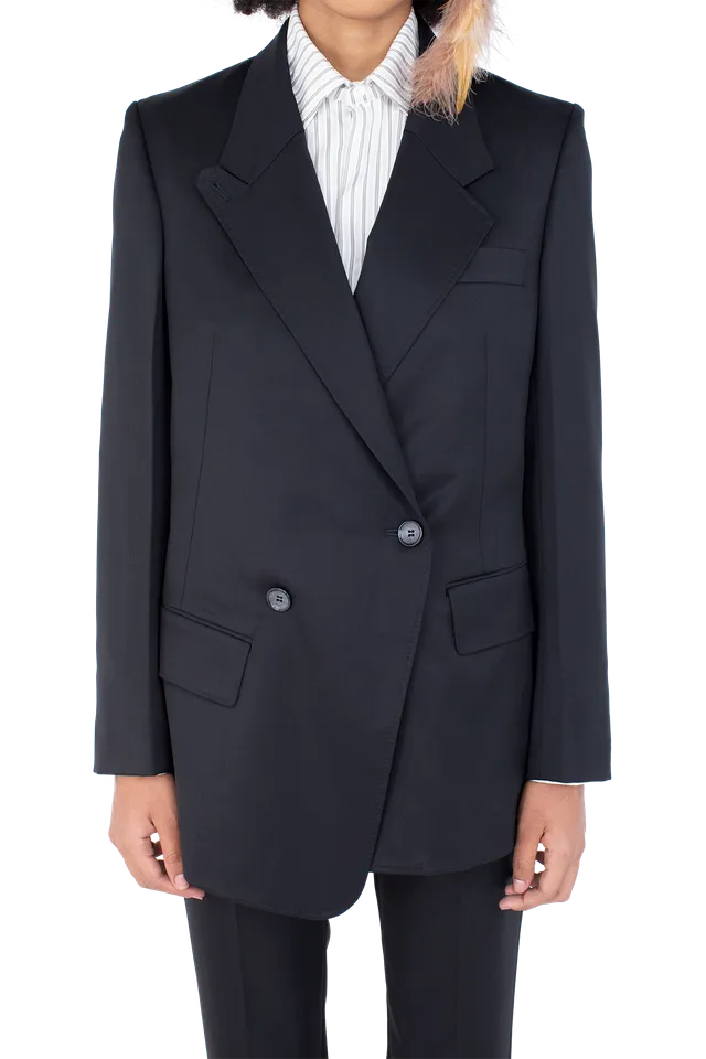 Kiko Kostadinov Outerwear EGRET Tailored Jacket veste Jet Black 34-42 laine