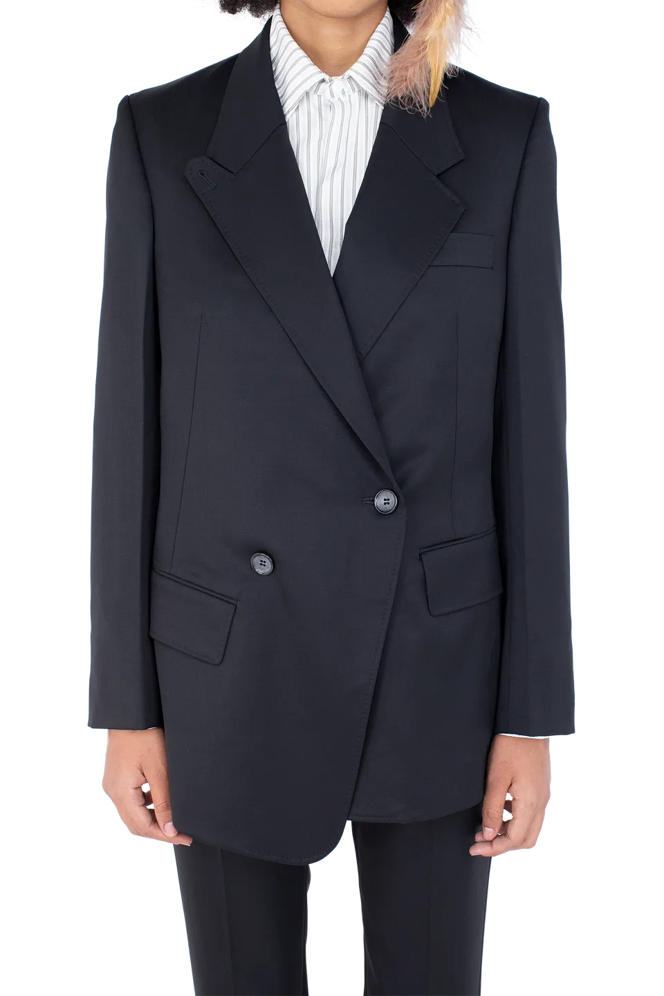 Kiko Kostadinov Outerwear EGRET Tailored Jacket veste Jet Black 34-42 laine