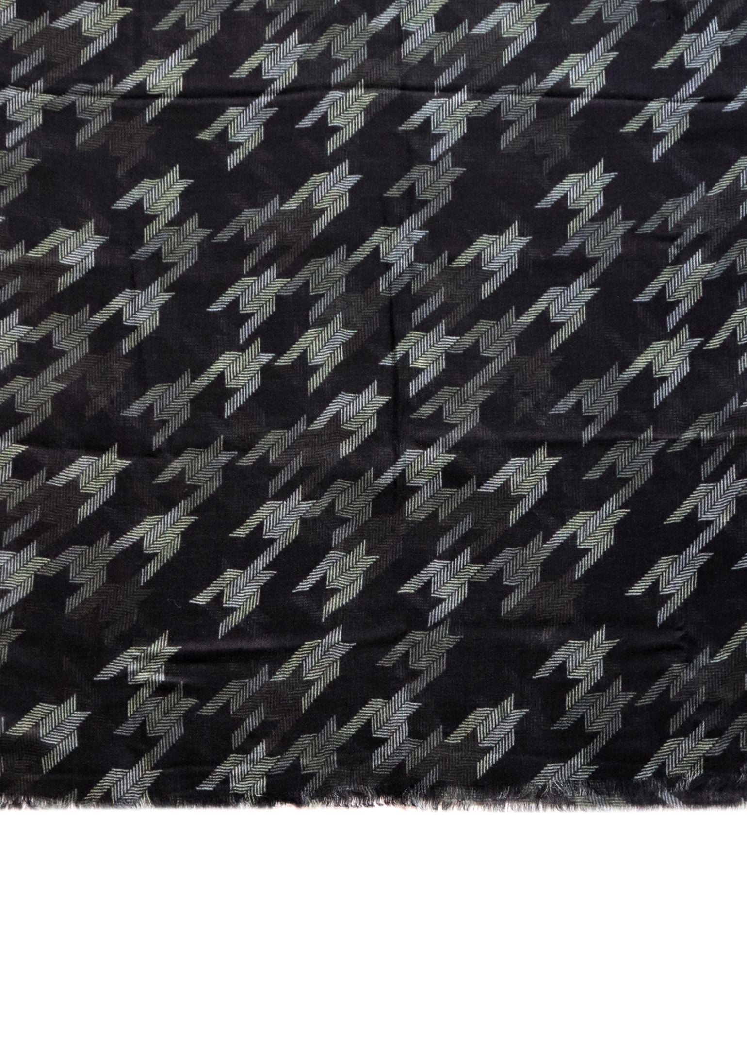 COUNTRYMADE Beyond the Clouds Houndstooth Print écharpe laine cachemire 70 x 200 cm