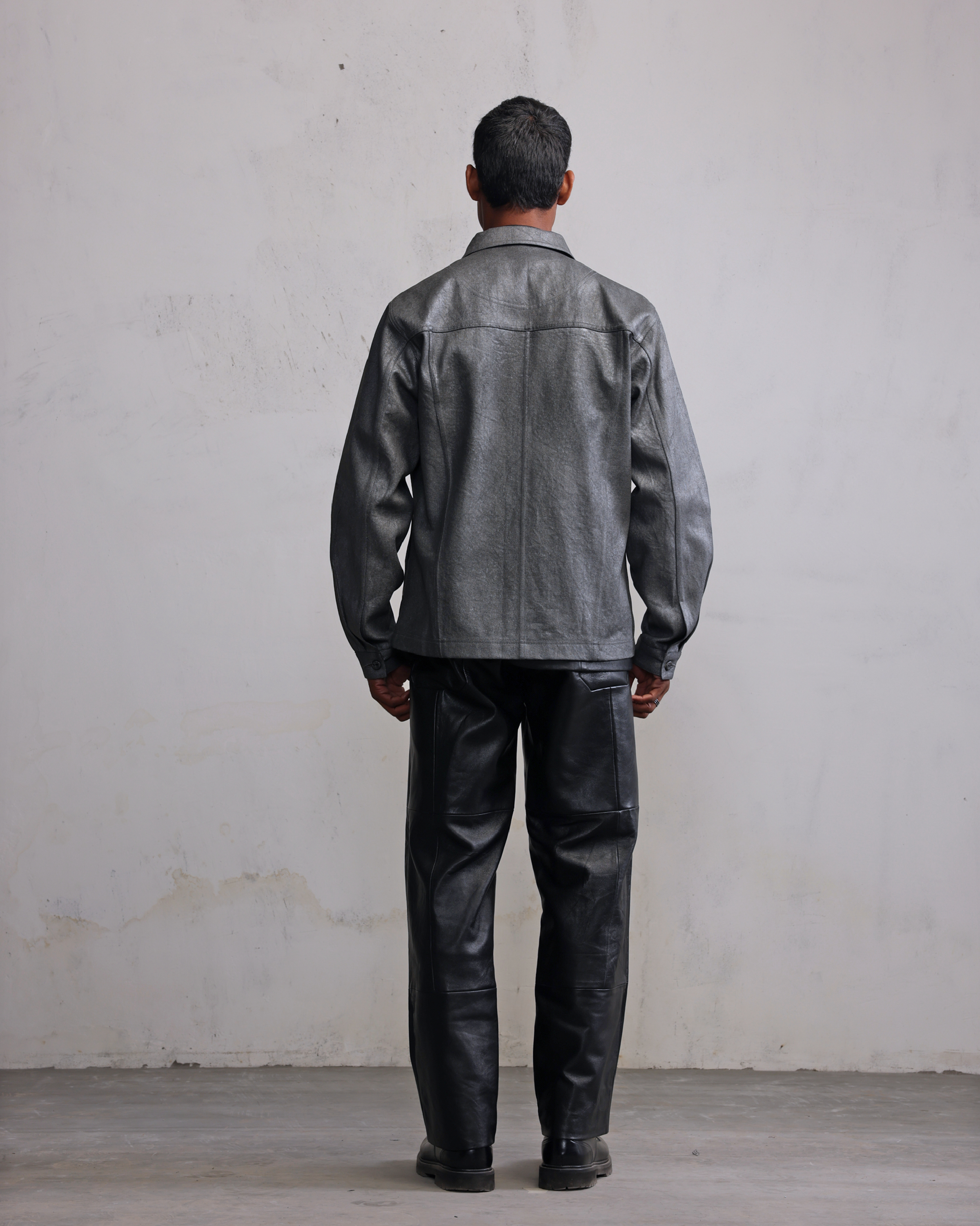 COUNTRYMADE Jackets Silver coated denim jacket veste en jean argentée