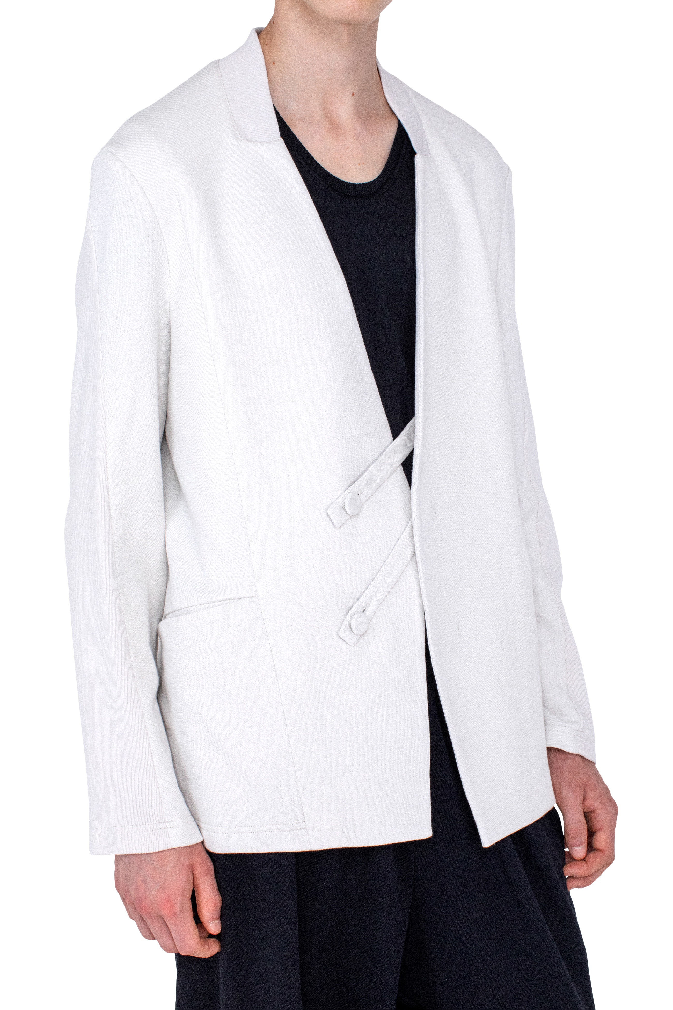 Kiko Kostadinov Outerwear KORU Slim Blazer blazer écru en jersey