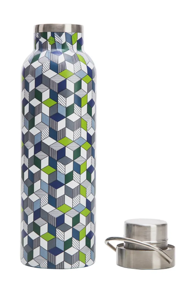 Tranquillo Gourde thermos cubes isotherme 600 ml inox double paroi