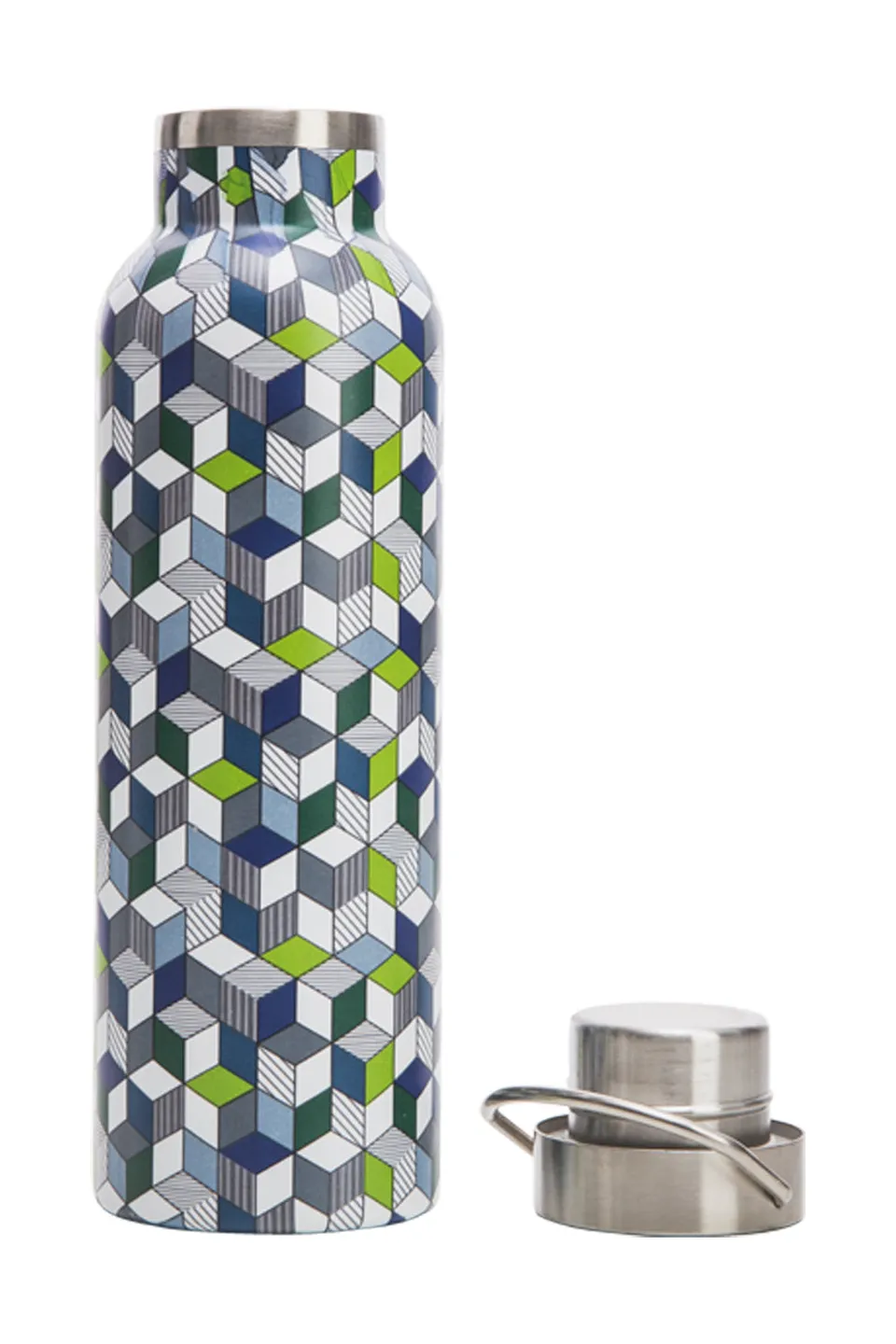 Tranquillo Gourde thermos cubes isotherme 600 ml inox double paroi