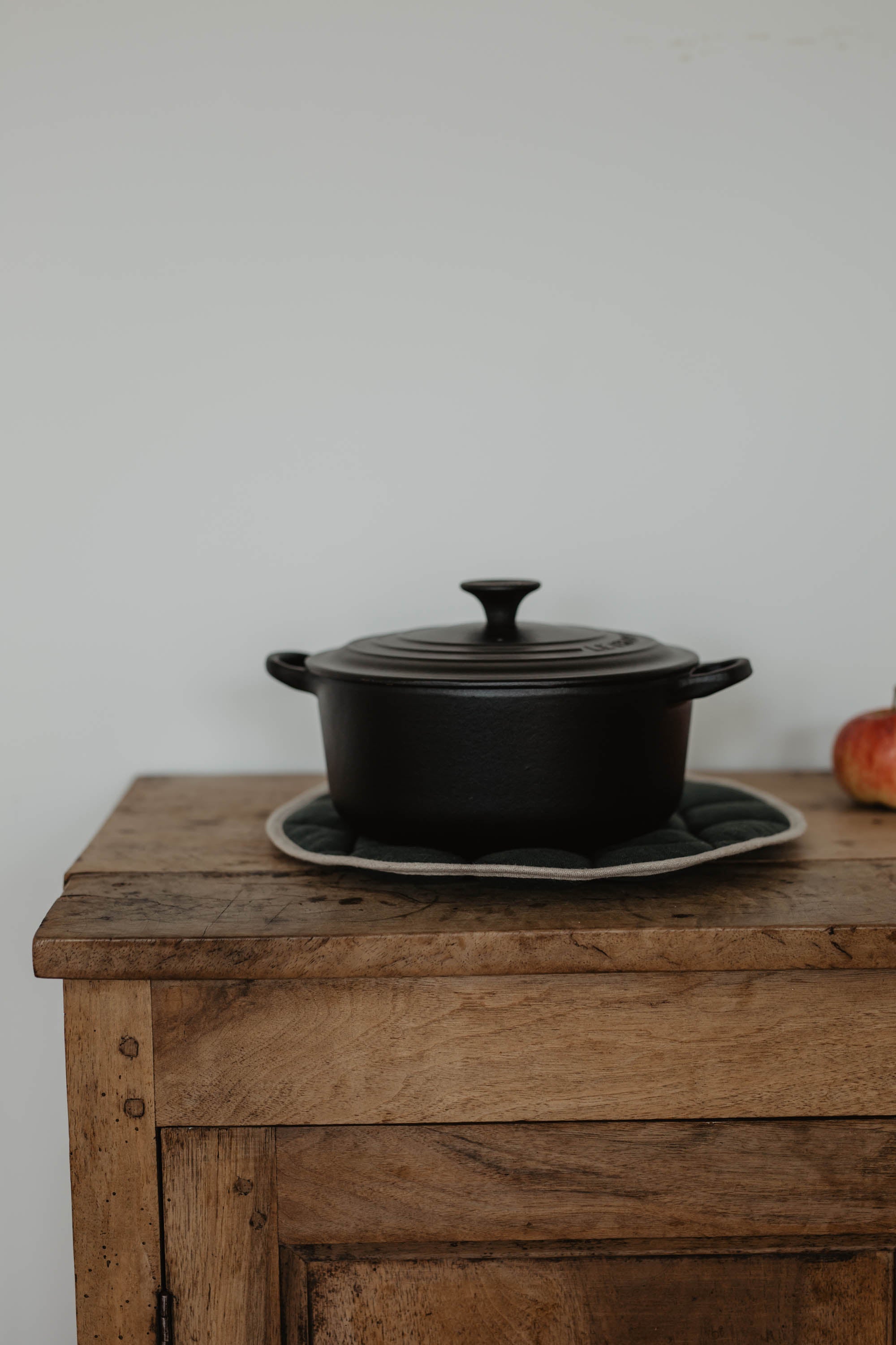 Laumė linen Home Edit manique en lin vert forêt