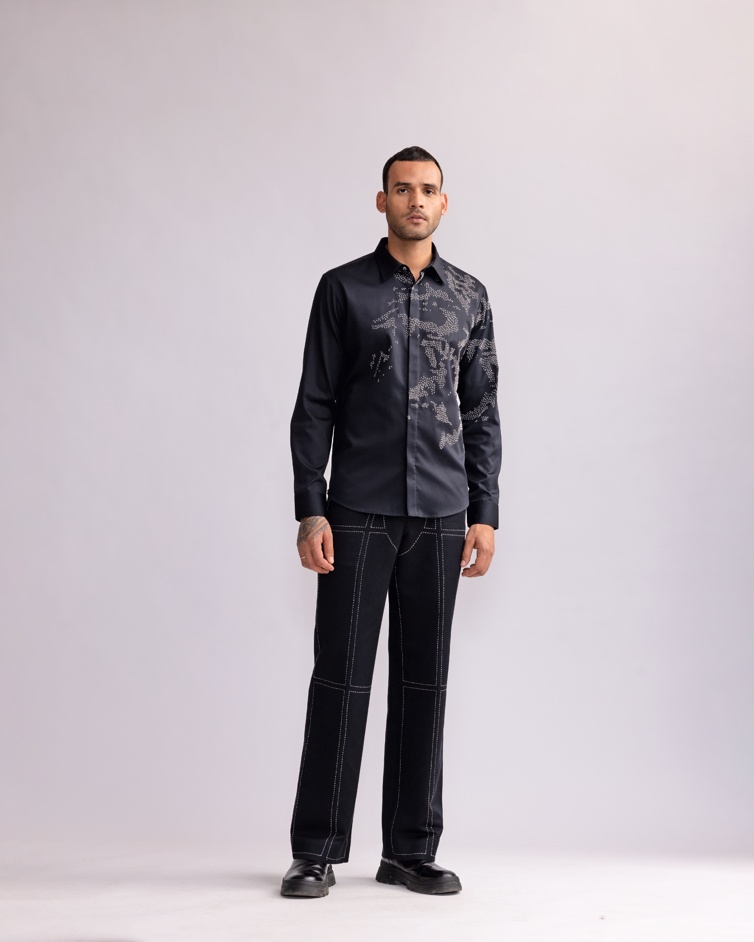 COUNTRYMADE Shirts SHADOW CAMO EMBROIDERED SHIRT chemise brodée