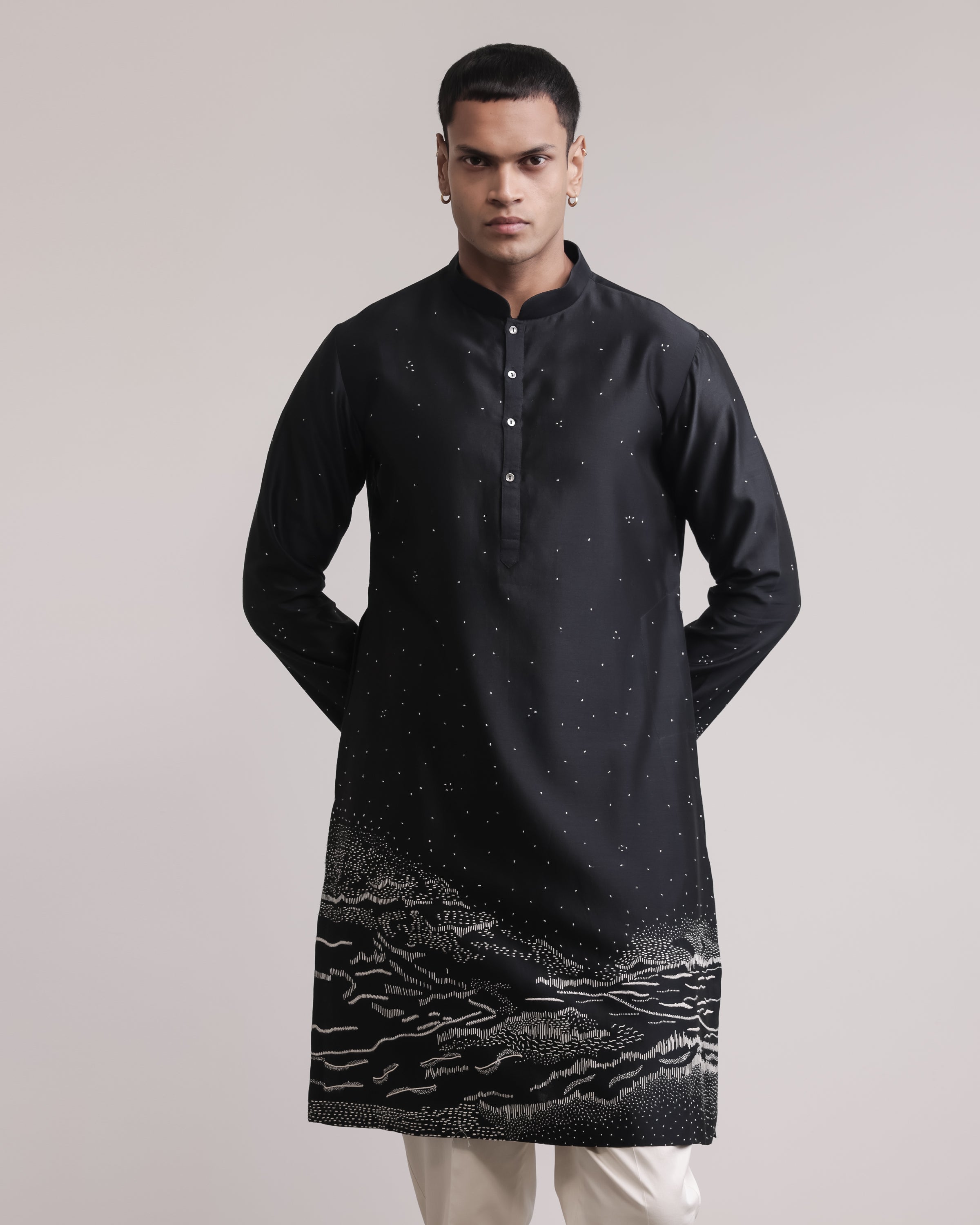 COUNTRYMADE Kurtas Pathfinder Kurta Set ensemble kurta soie brodé