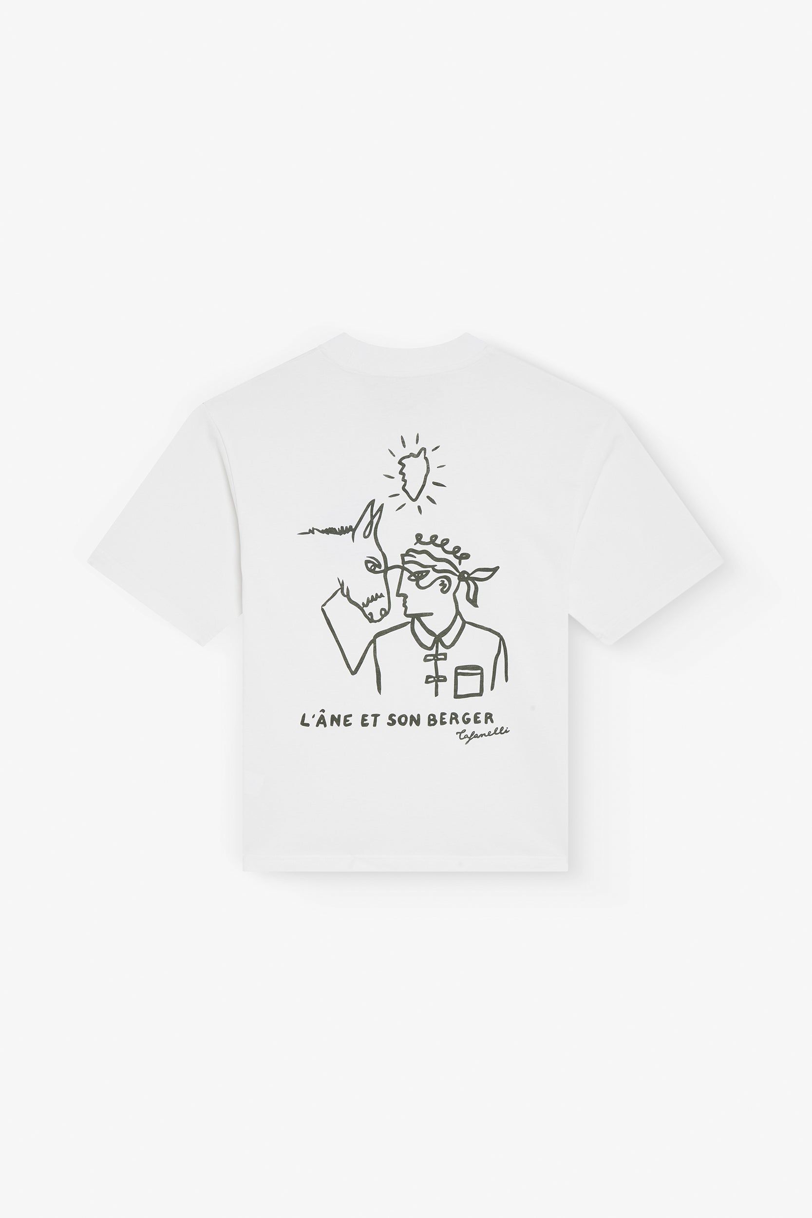 TAFANELLI T-Shirts L'ÂNE ET SON BERGER t-shirt