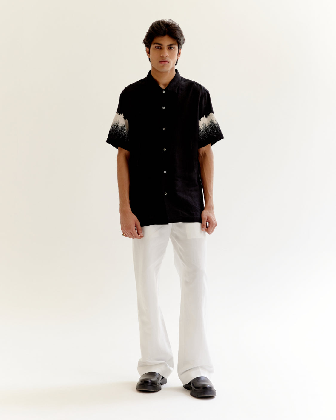 COUNTRYMADE Shirts Dust Trail Shirt chemise noire en lin