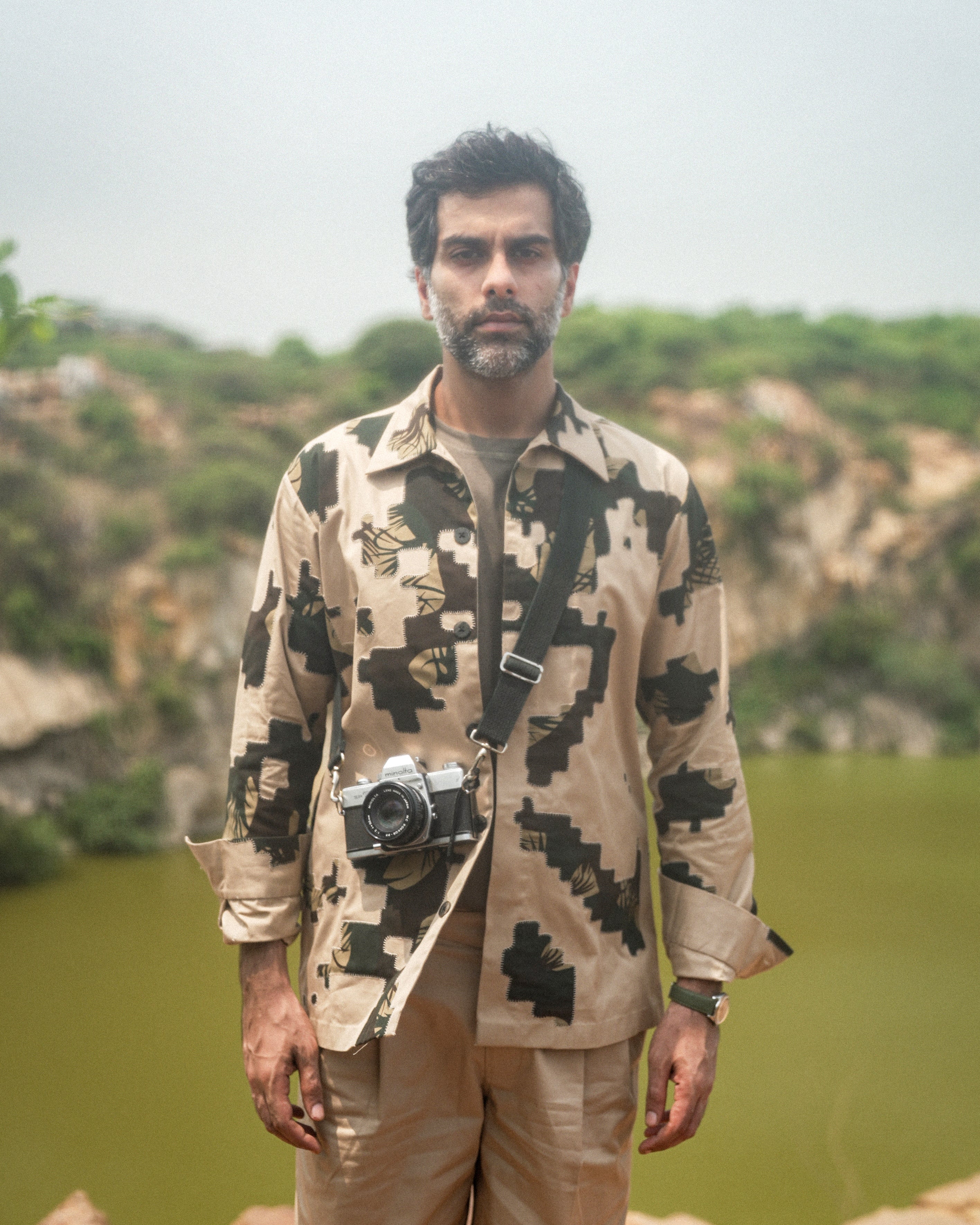 COUNTRYMADE Jackets COMA Deadstock Camouflage Appliqué Jacket en coton