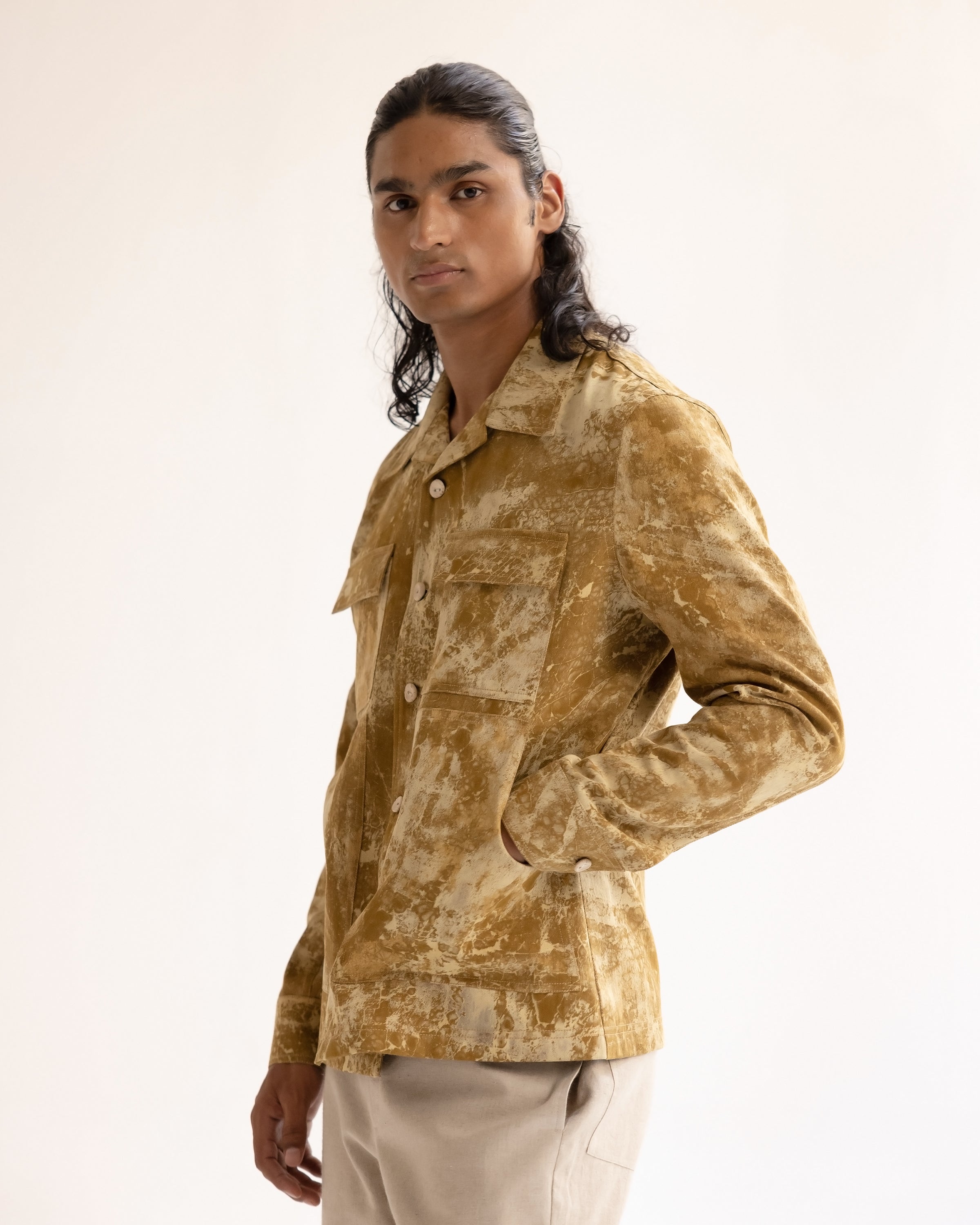 COUNTRYMADE Jackets Trail Dust Skin Textured Batik Jacket veste batik texturée