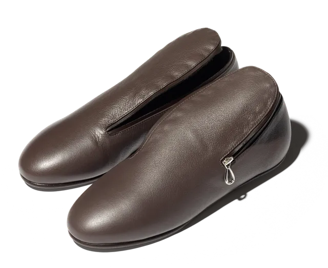 Kiko Kostadinov Shoes PETREL Shearling-Lined Loafers mocassins noirs en cuir