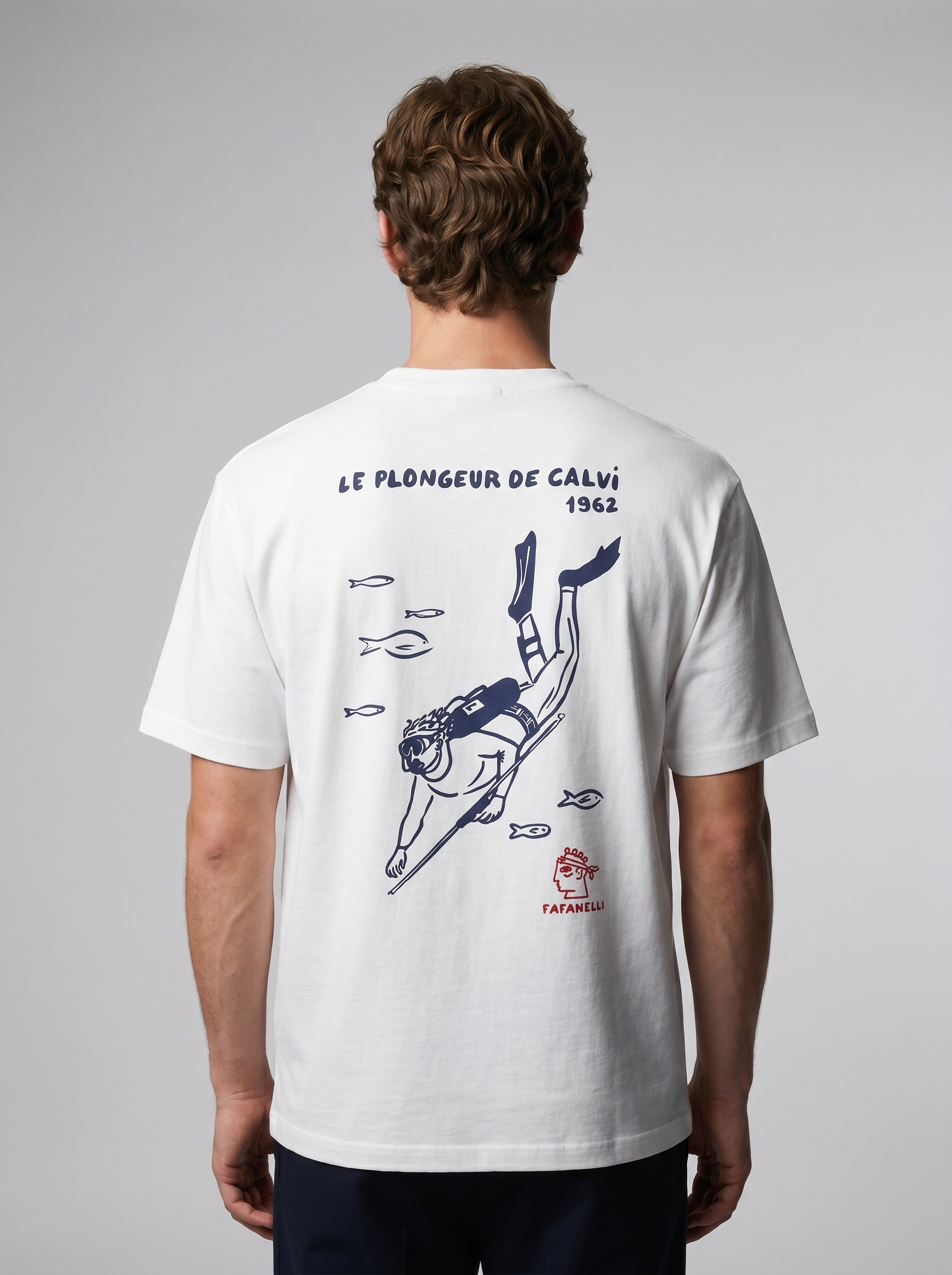 TAFANELLI T-Shirts LE PLONGEUR DE CALVI T-shirt