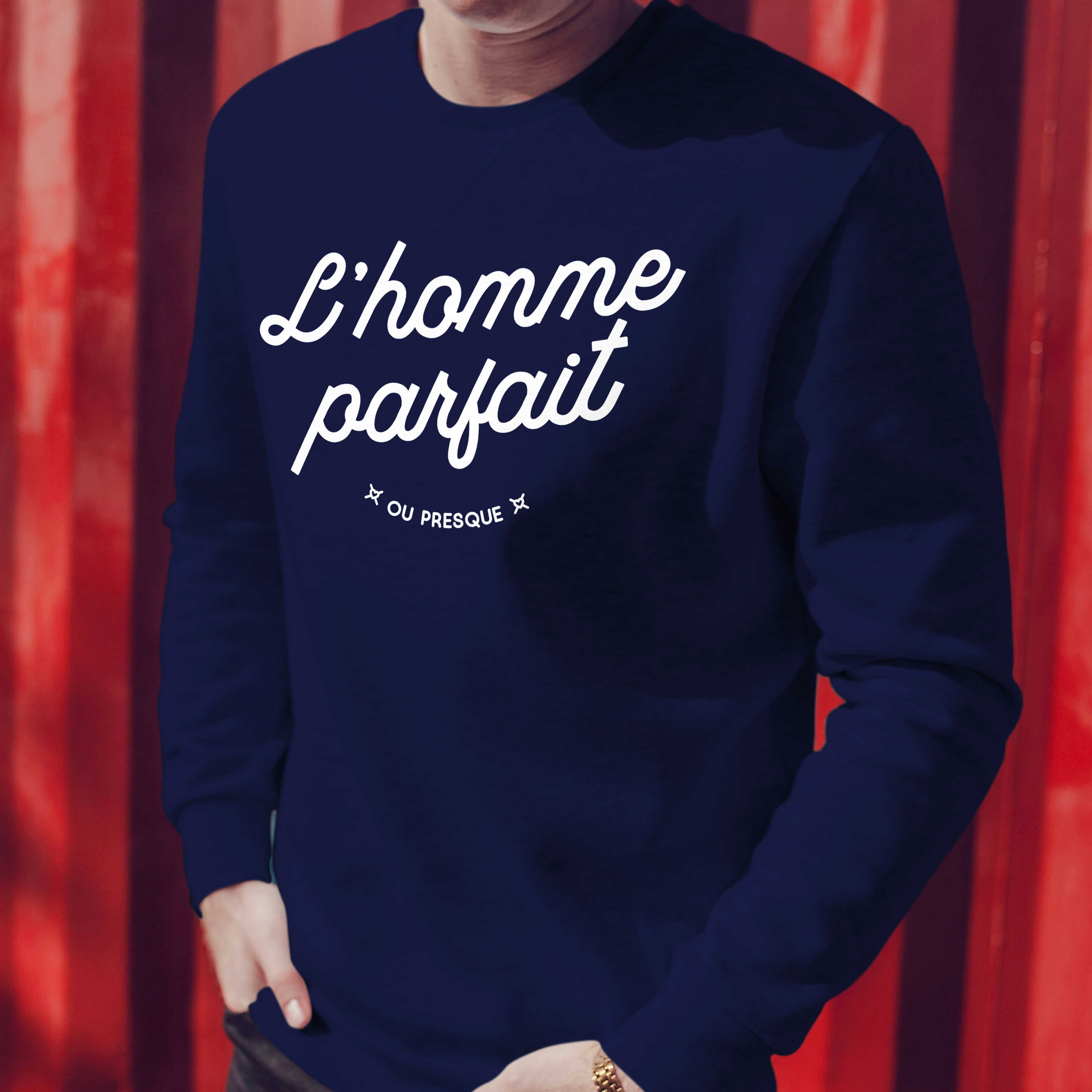 Juste Un T-shirt Sweats Imprimés Sweat-Shirt Homme L'homme Parfait gris chiné