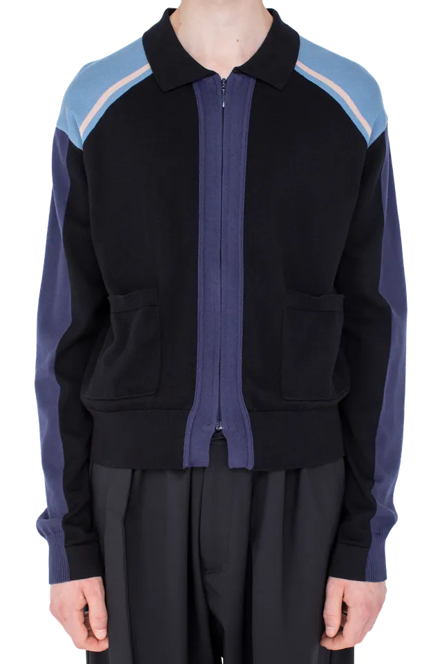 Kiko Kostadinov Knitwear MUNNO Knit Cardigan cardigan Phantom Black coton