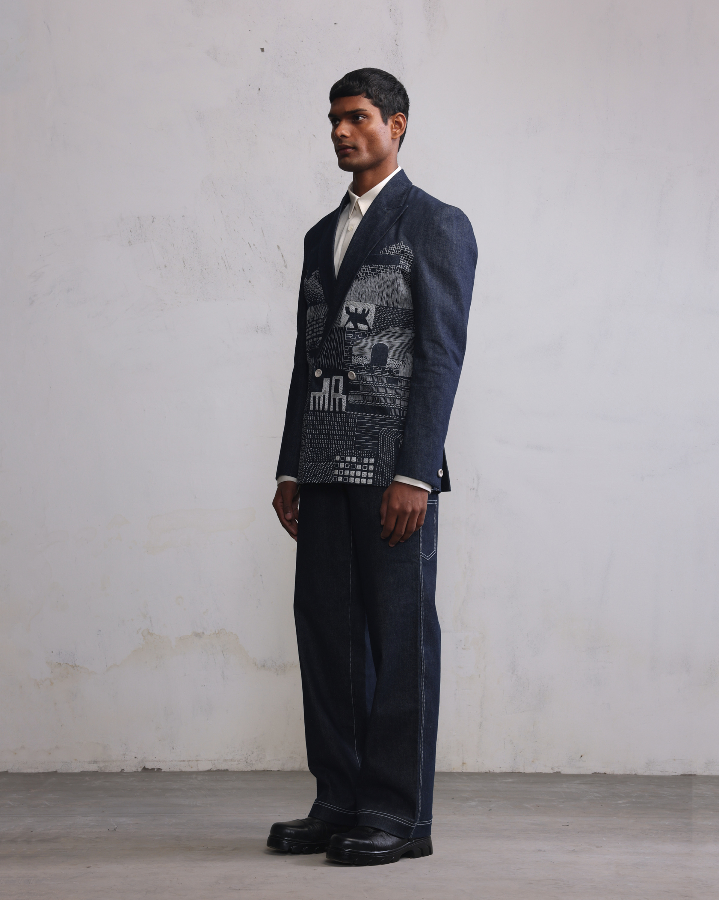 COUNTRYMADE Jackets Morden Ruins blazer croisé brodé sur mesure