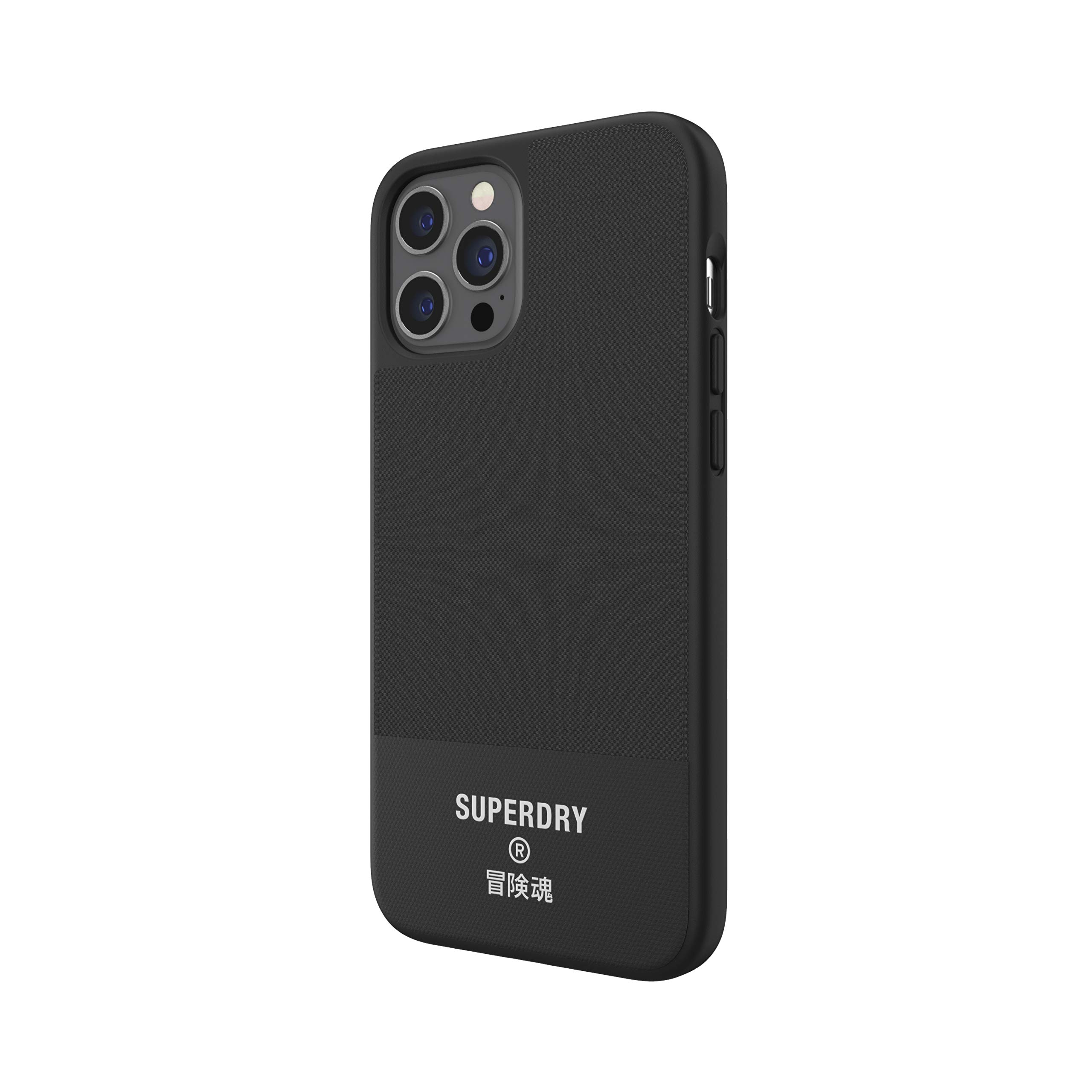 Superdry Coques de Protection coque toile moulée iPhone 12 Pro Max 6,7 pouces noire
