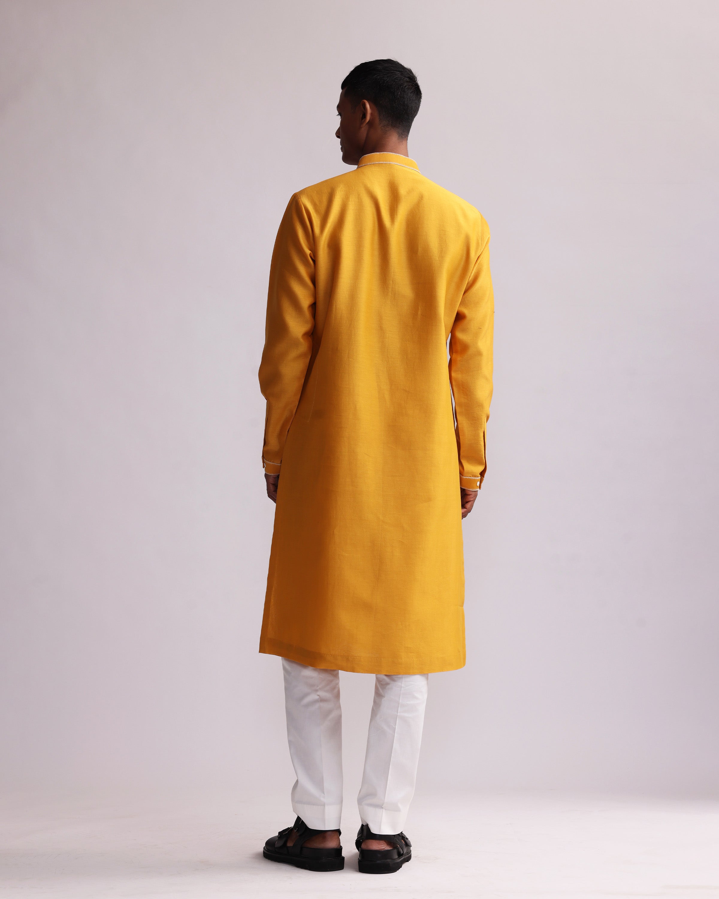 COUNTRYMADE Kurtas SHADOW BLOCK KURTA SET kurta chanderi brodé