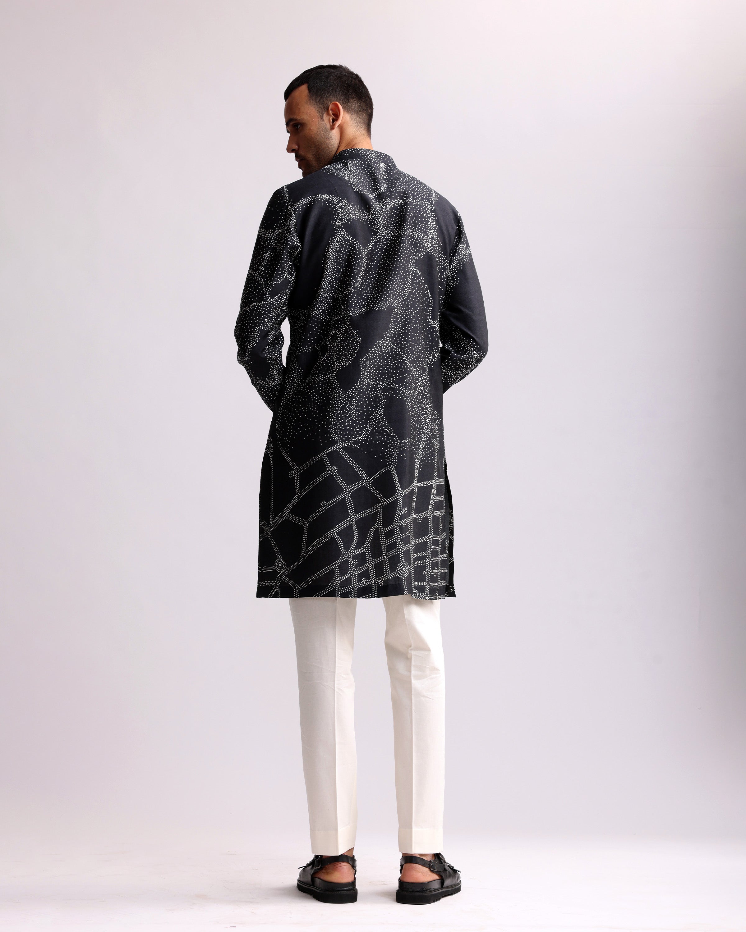 COUNTRYMADE Kurtas NORMANDY PRINTED KURTA kurta gris anthracite
