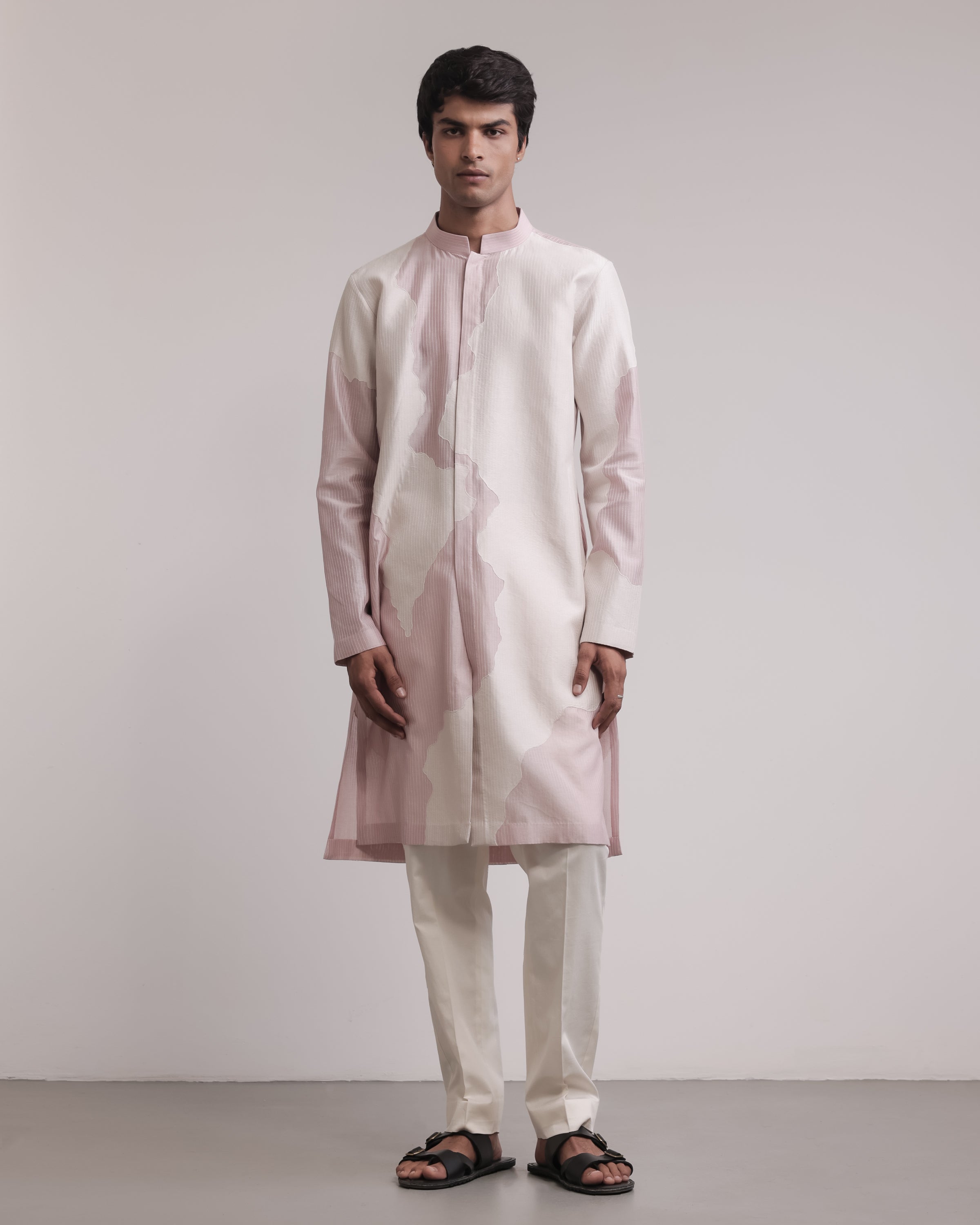 COUNTRYMADE Kurtas Torn Canvas Appliqué Kurta Set kurta XS-XXL 2 pièces brodé