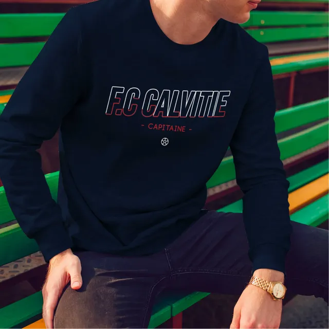 Juste Un T-shirt Sweats Imprimés F.C Calvitie sweat-shirt homme