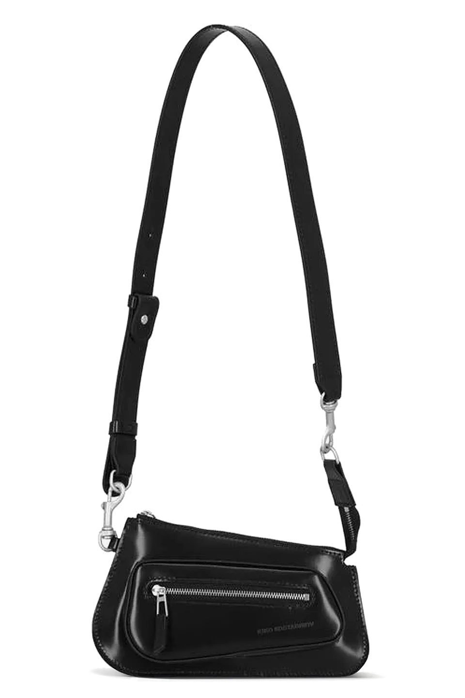 Kiko Kostadinov Bags TRIVIA Pochette sac Abyss Black bandoulière réglable cuir