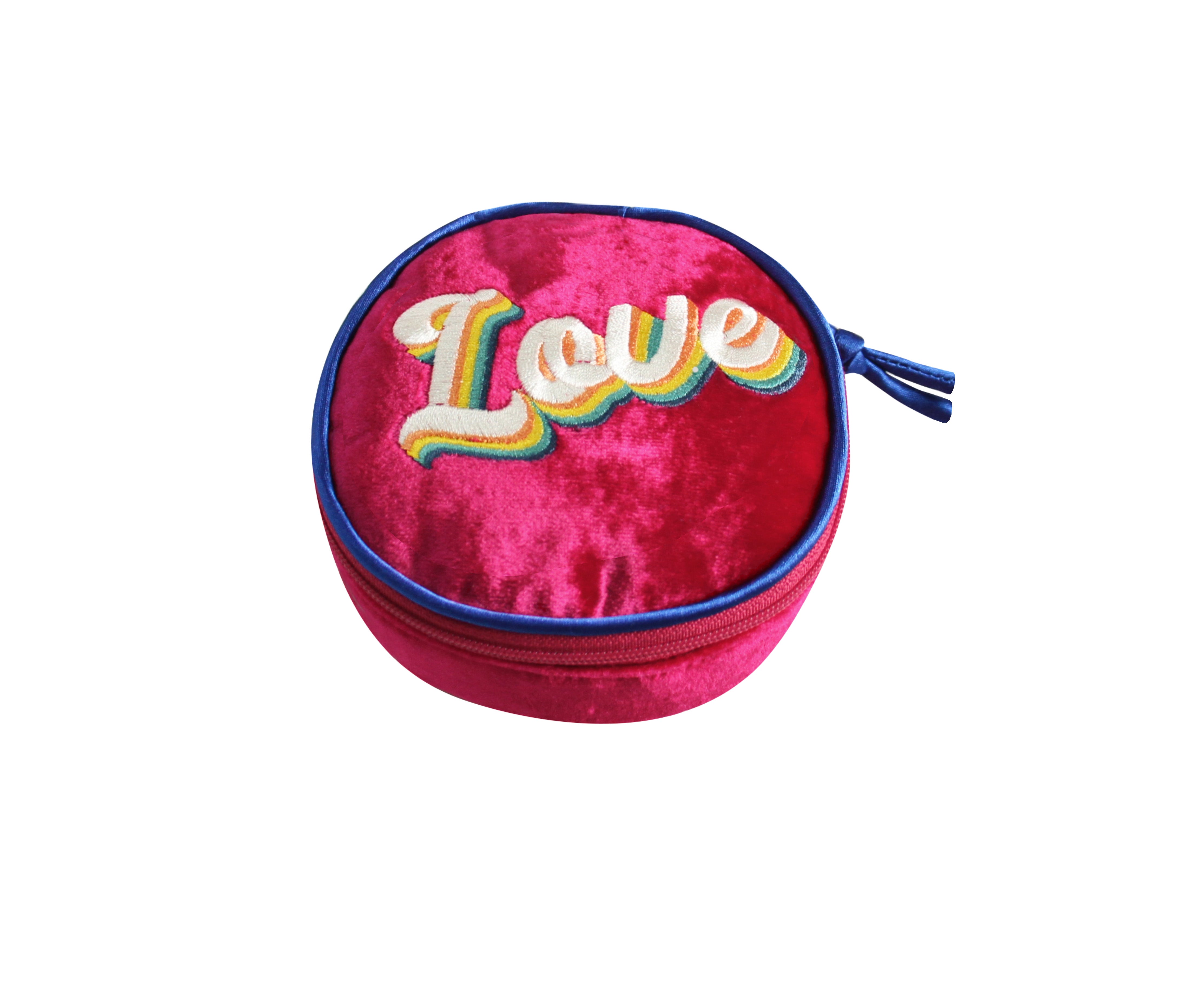 Sacs et pochettes Bourse à bijoux brodée en velours vache 10 cm